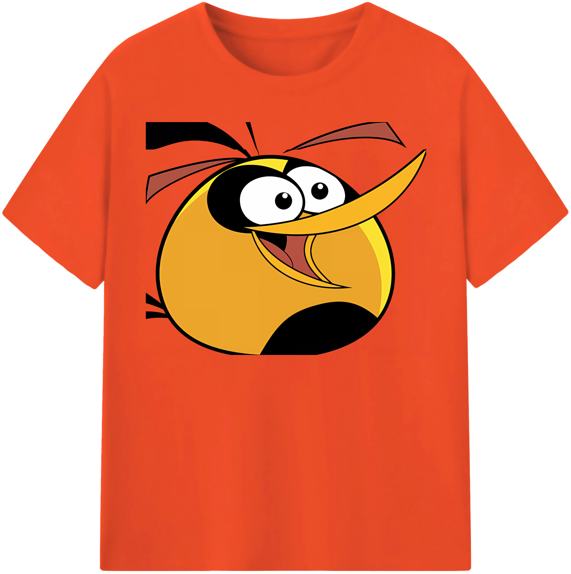 （画像用） Angry Birds アングリーバード 綿100％半袖Tシャツ（フロントプリント）