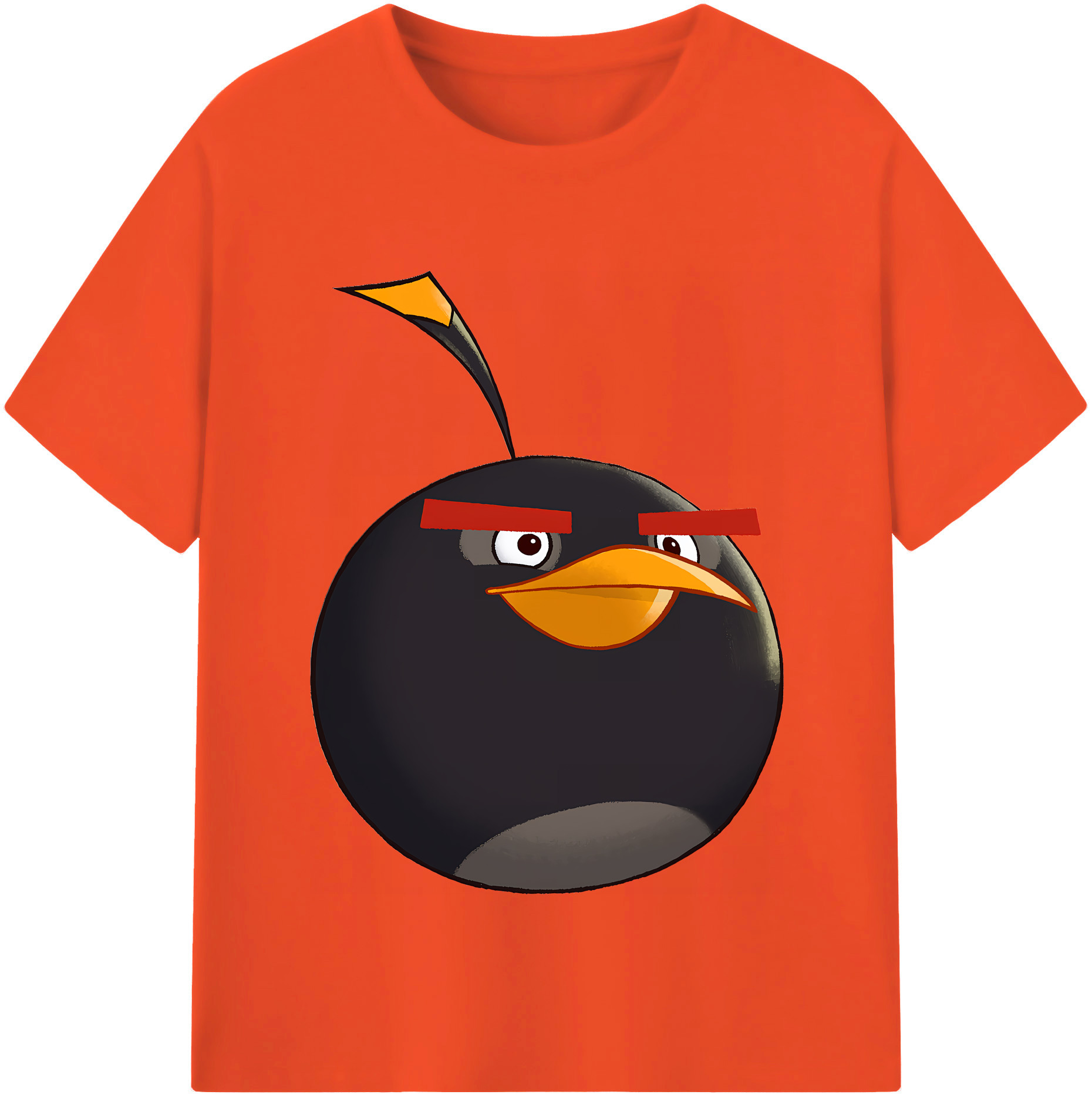 （画像用） Angry Birds アングリーバード 綿100％半袖Tシャツ（フロントプリント）