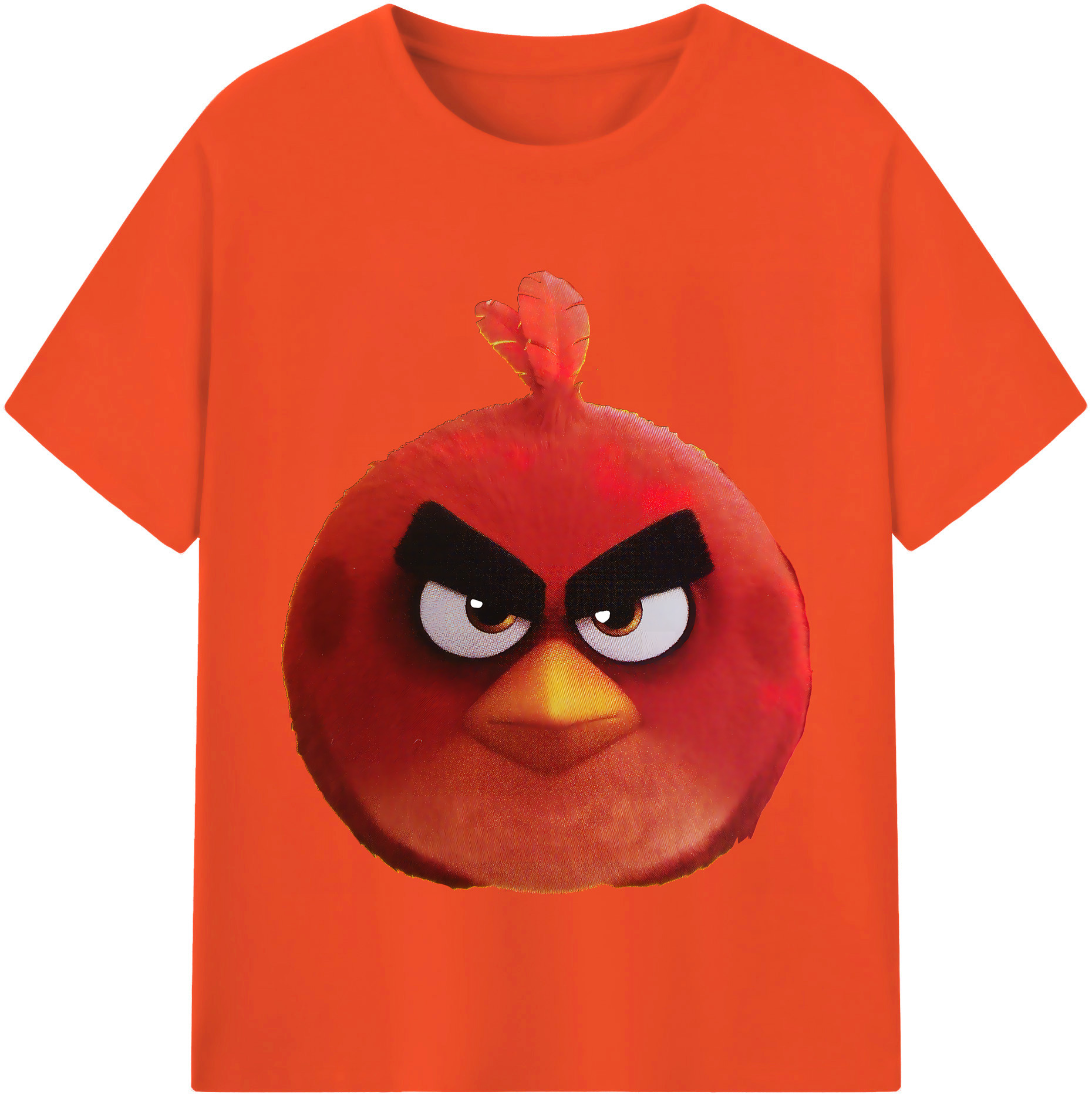 （画像用） Angry Birds アングリーバード 綿100％半袖Tシャツ（フロントプリント）