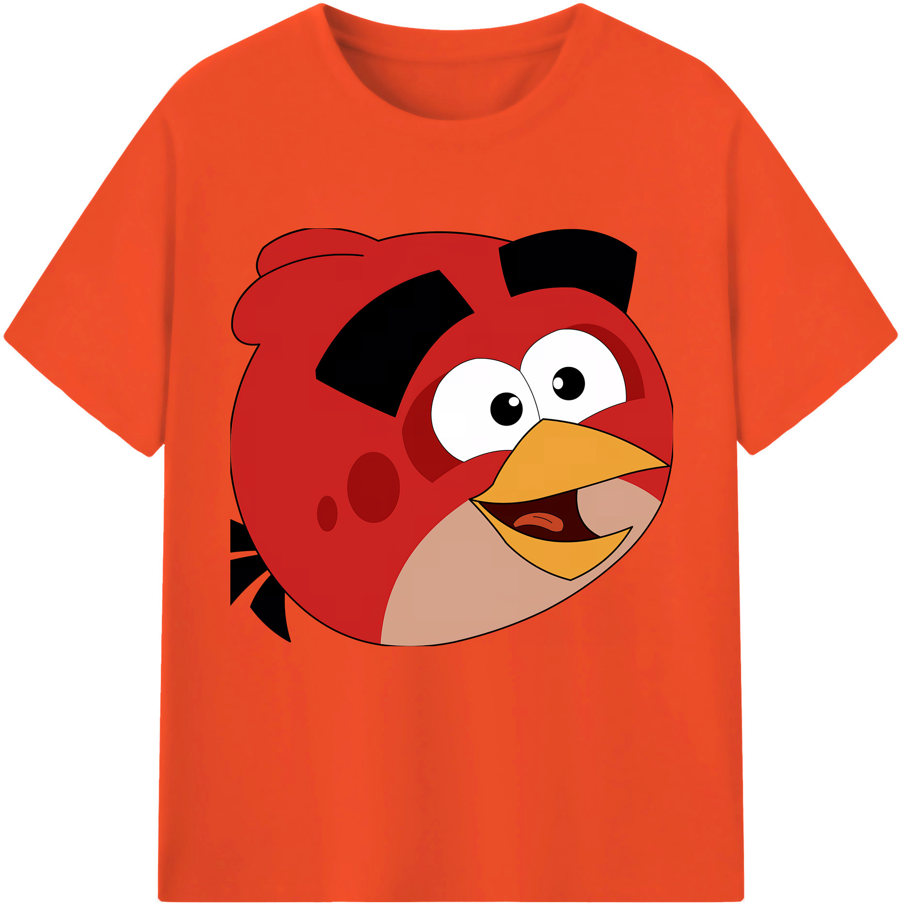 （画像用） Angry Birds アングリーバード 綿100％半袖Tシャツ（フロントプリント）