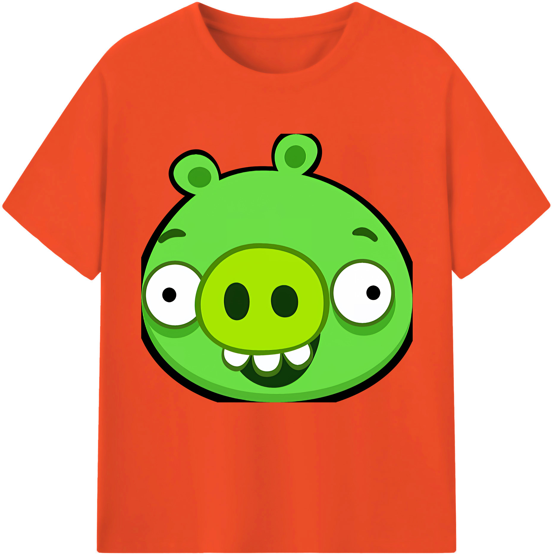 （画像用） Angry Birds アングリーバード 綿100％半袖Tシャツ（フロントプリント）