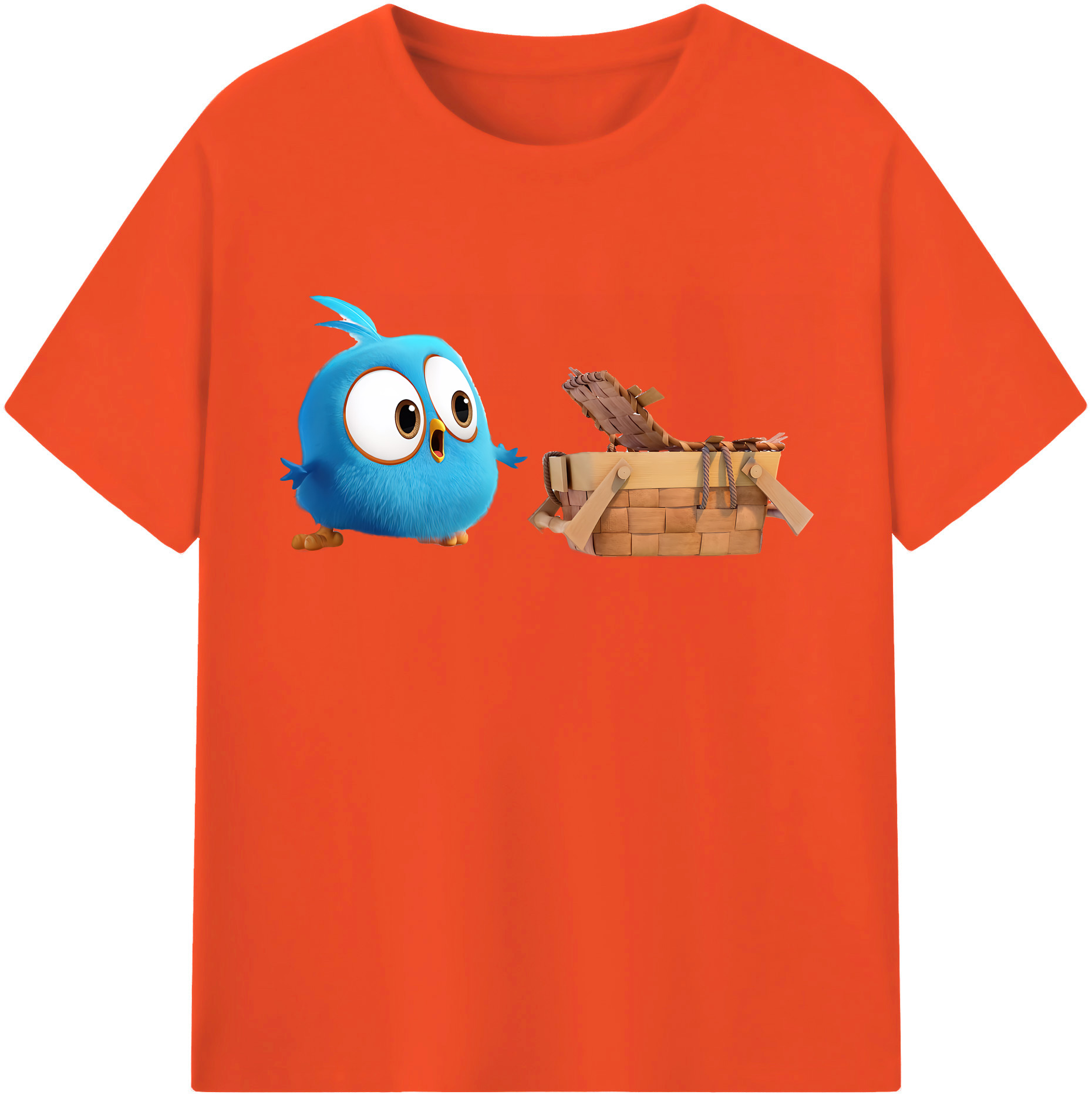 （画像用） Angry Birds アングリーバード 綿100％半袖Tシャツ（フロントプリント）