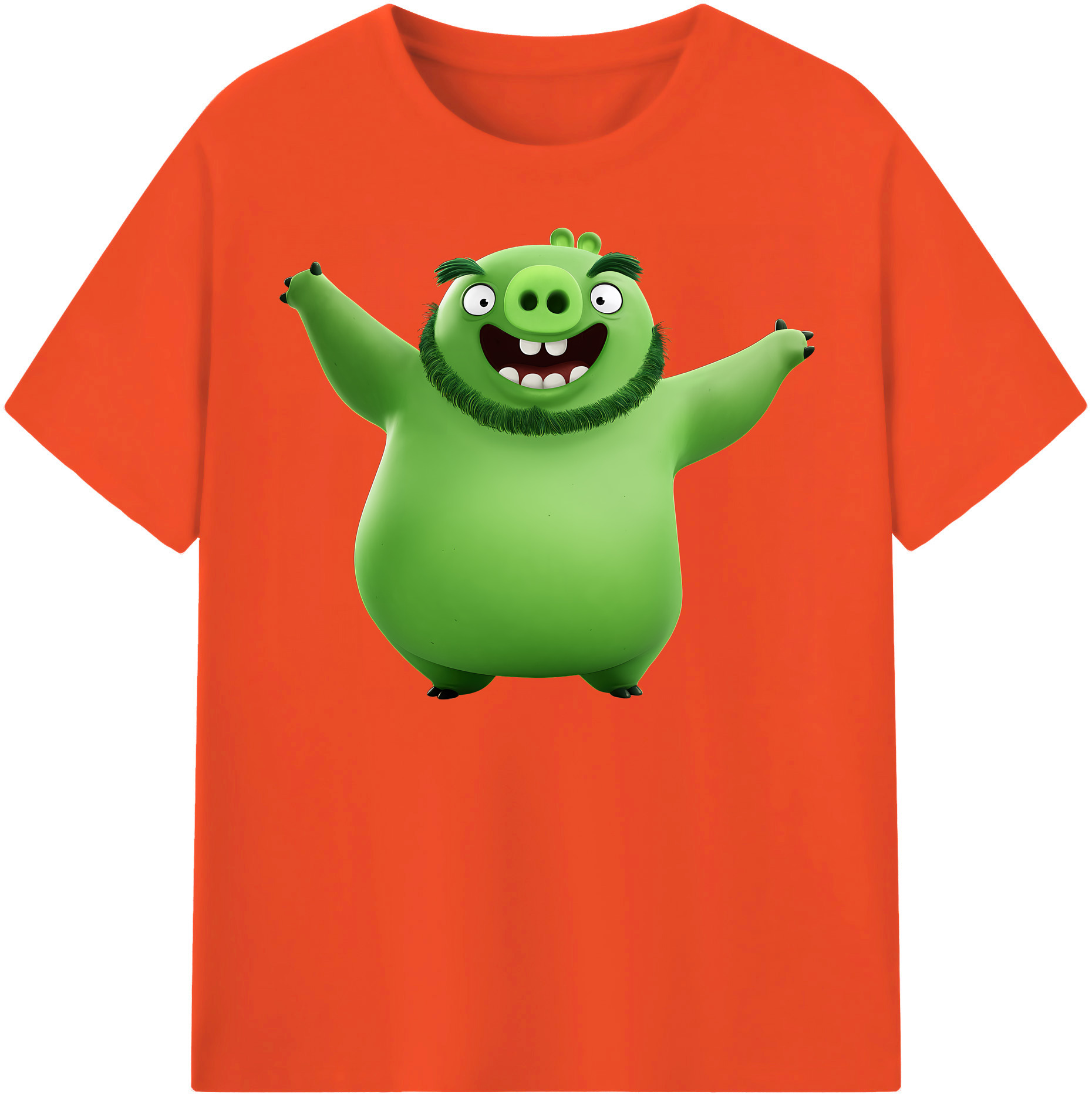 （画像用） Angry Birds アングリーバード 綿100％半袖Tシャツ（フロントプリント）