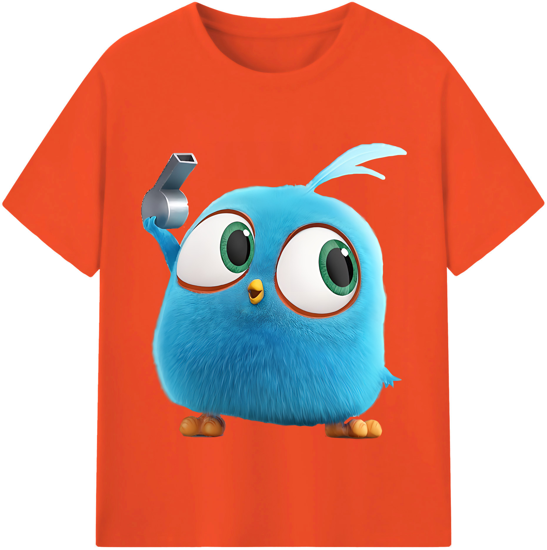 （画像用） Angry Birds アングリーバード 綿100％半袖Tシャツ（フロントプリント）