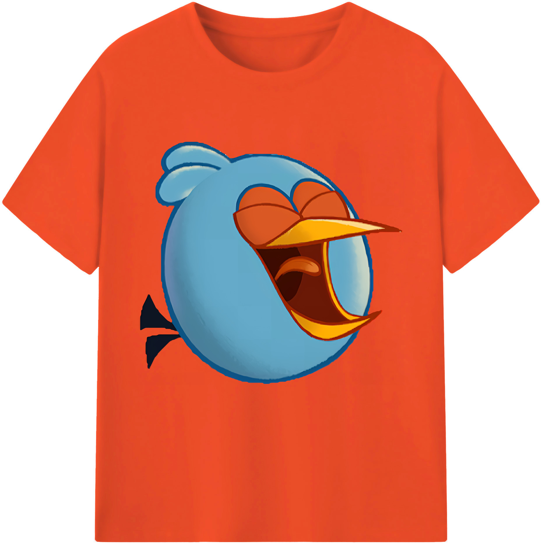 （画像用） Angry Birds アングリーバード 綿100％半袖Tシャツ（フロントプリント）