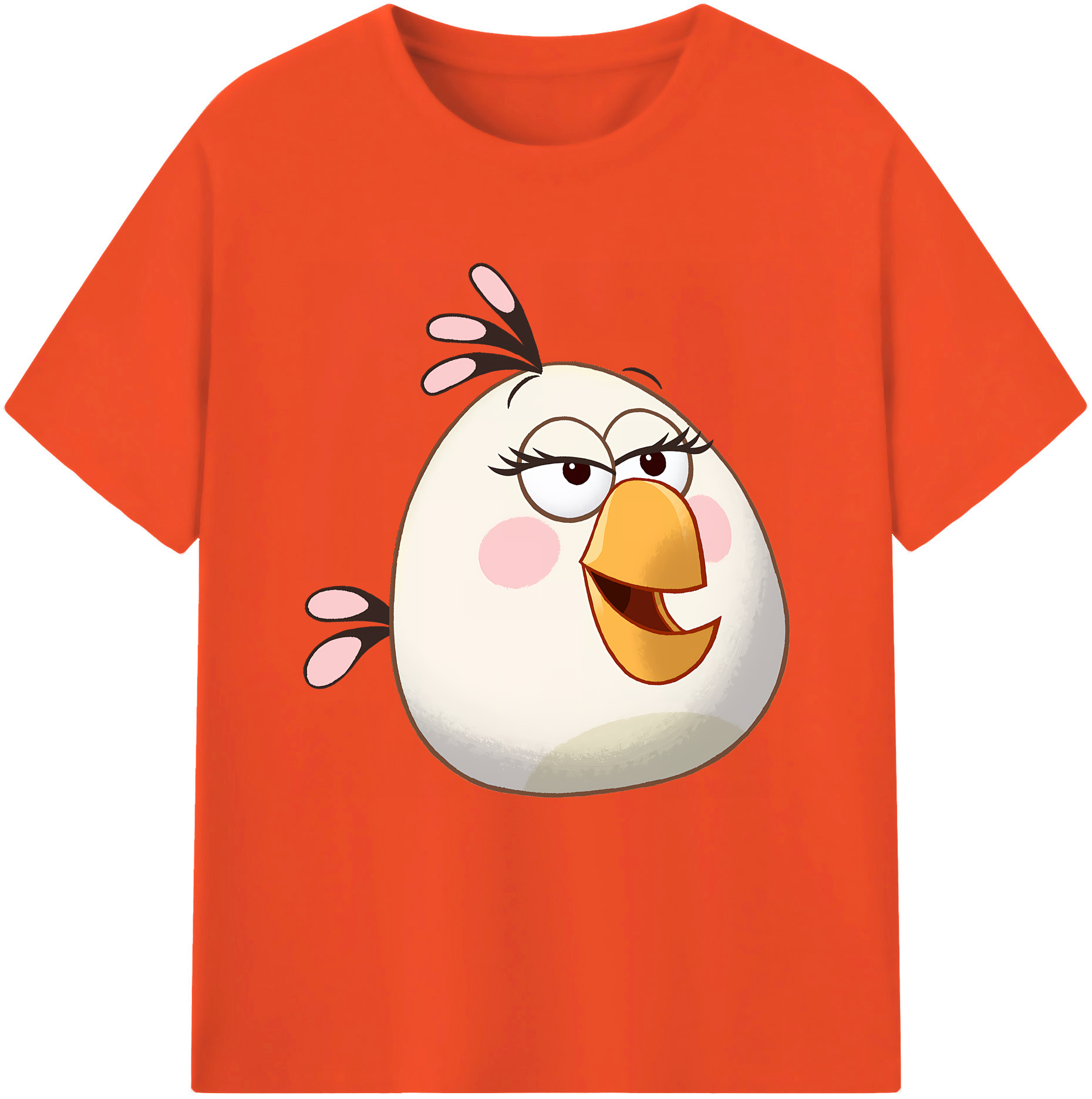 （画像用） Angry Birds アングリーバード 綿100％半袖Tシャツ（フロントプリント）