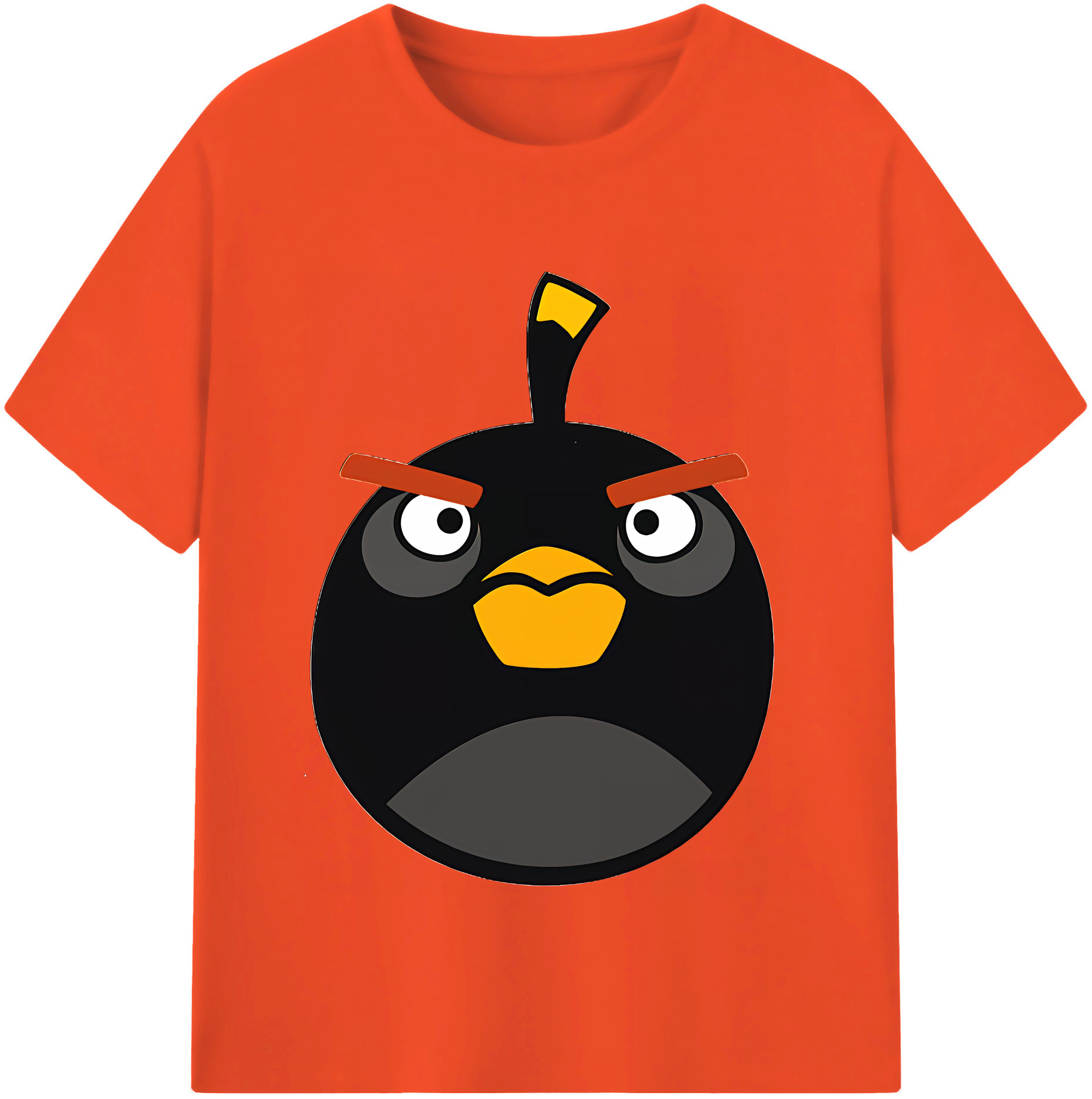 （画像用） Angry Birds アングリーバード 綿100％半袖Tシャツ（フロントプリント）