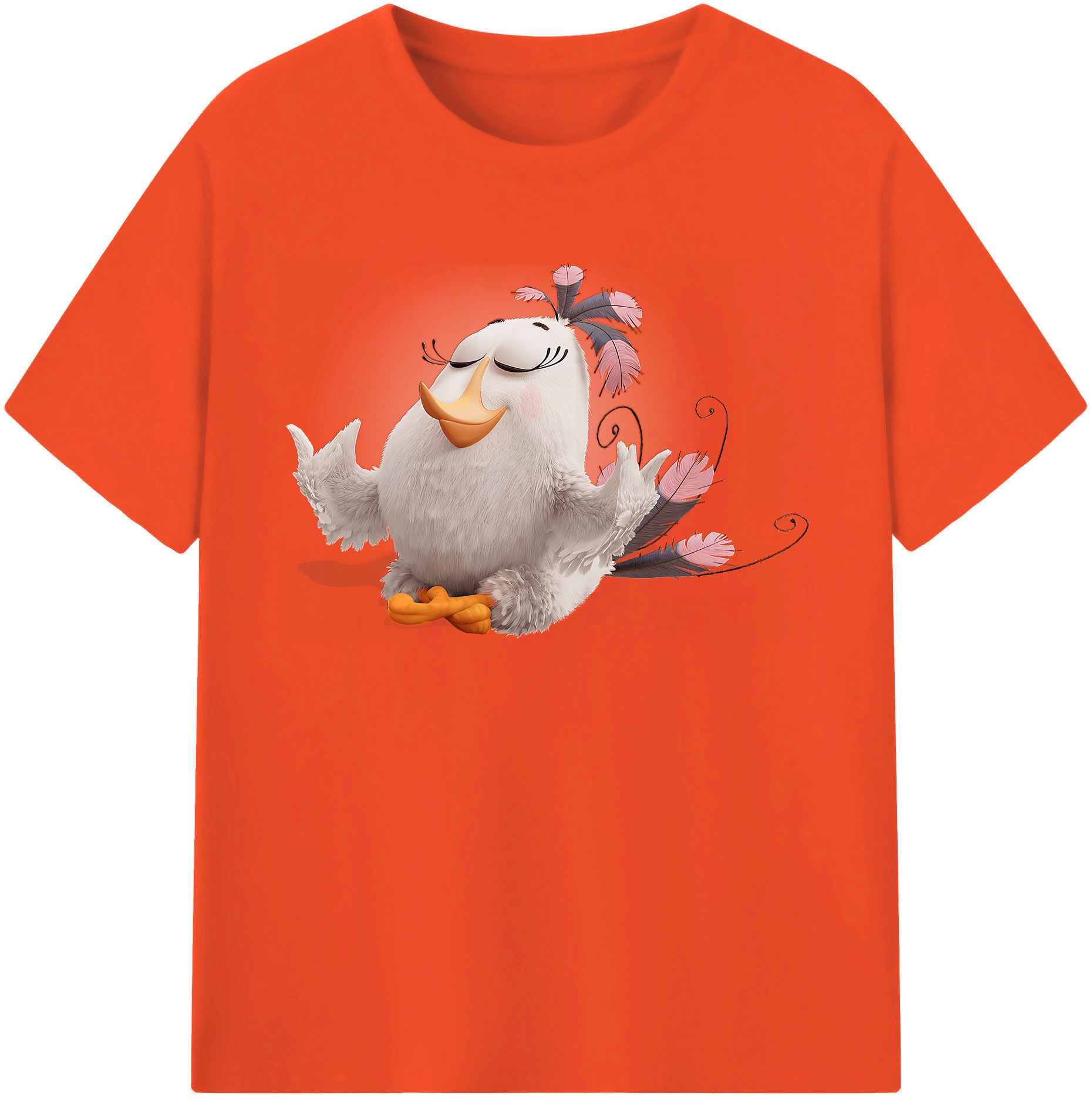 （画像用） Angry Birds アングリーバード 綿100％半袖Tシャツ（フロントプリント）