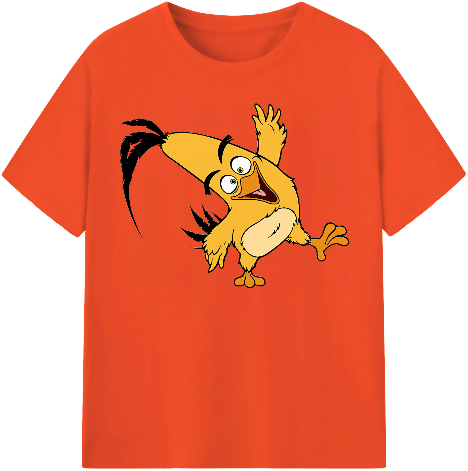 （画像用） Angry Birds アングリーバード 綿100％半袖Tシャツ（フロントプリント）