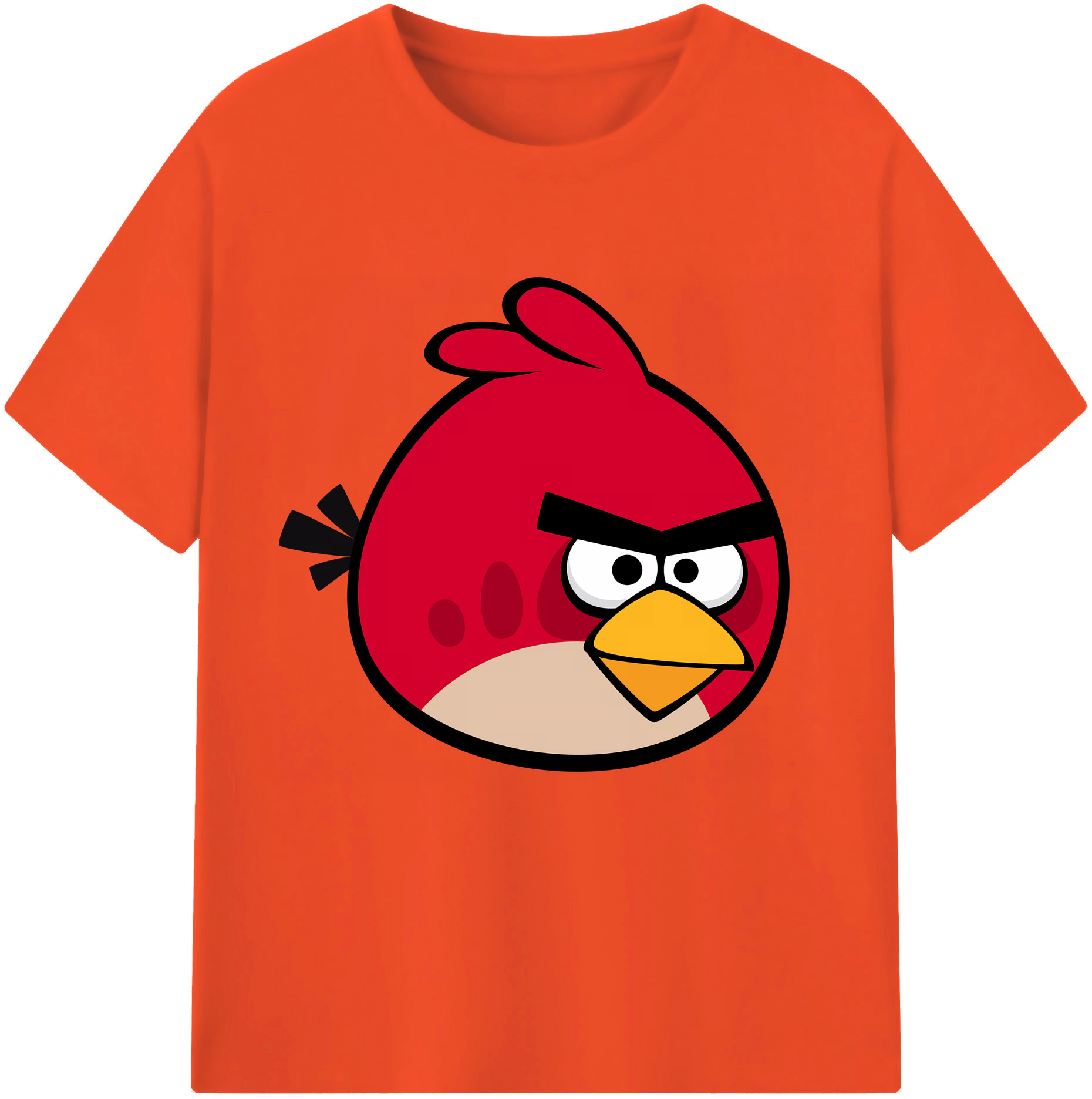 （画像用） Angry Birds アングリーバード 綿100％半袖Tシャツ（フロントプリント）