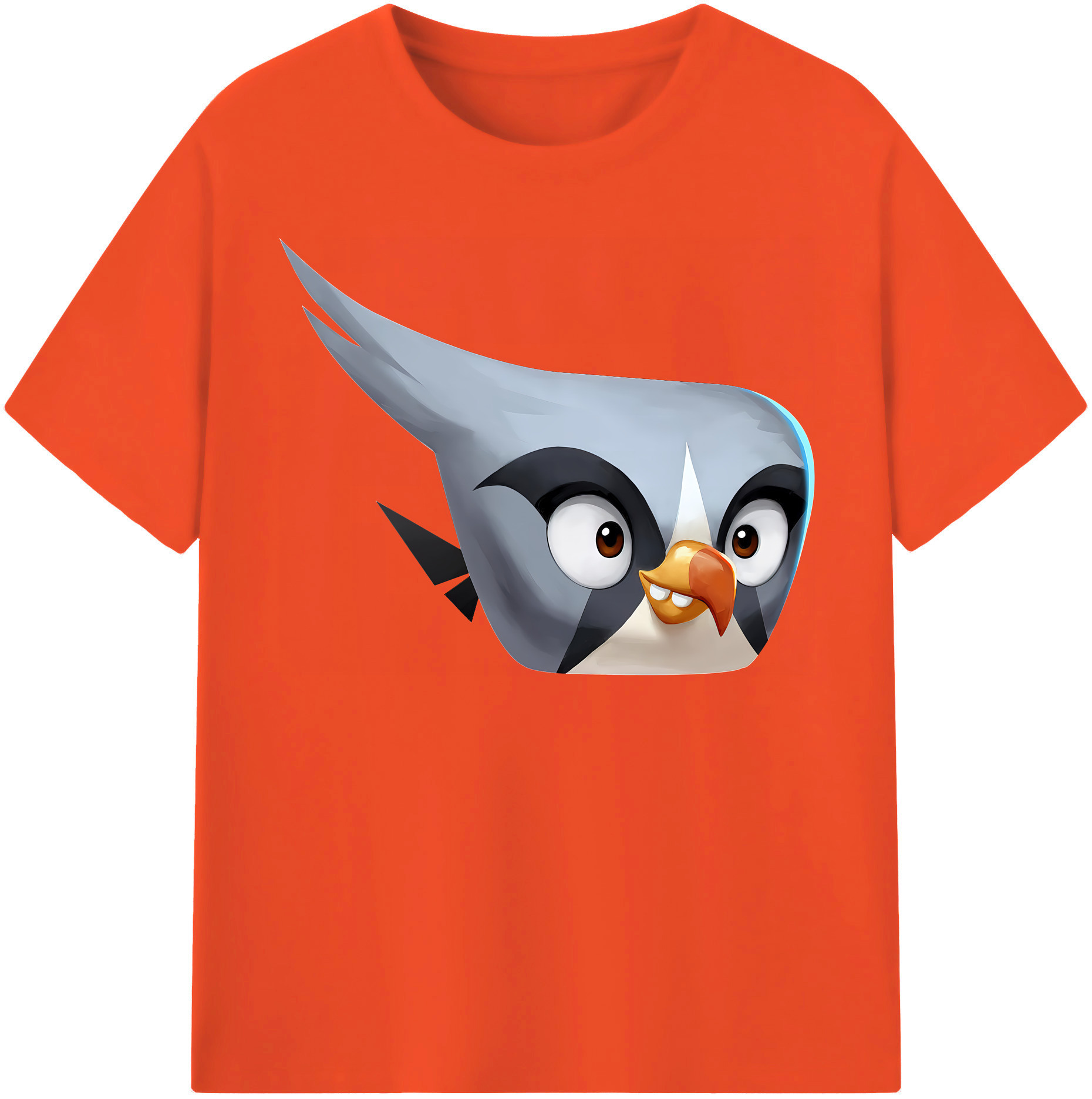 （画像用） Angry Birds アングリーバード 綿100％半袖Tシャツ（フロントプリント）