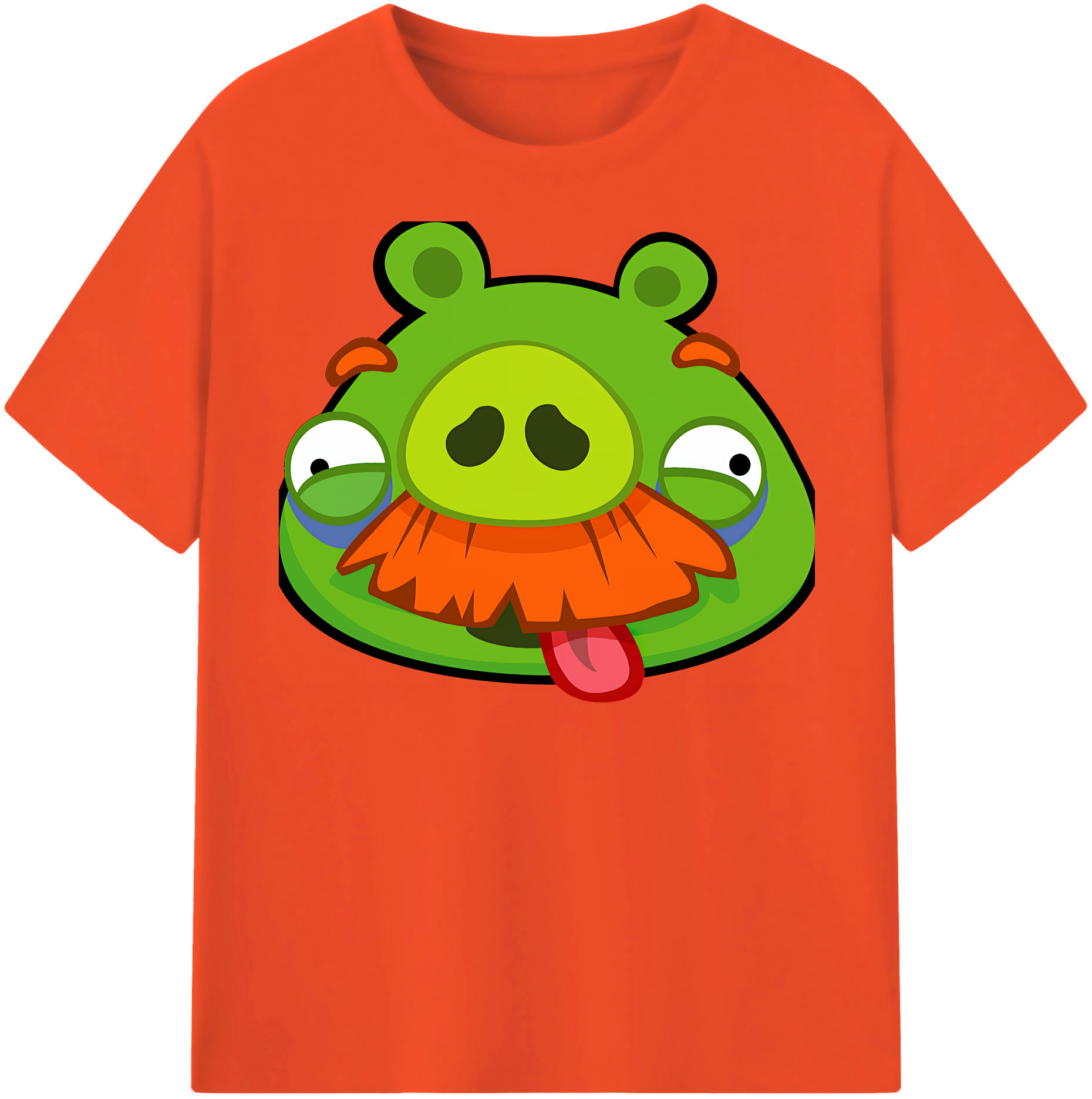 （画像用） Angry Birds アングリーバード 綿100％半袖Tシャツ（フロントプリント）