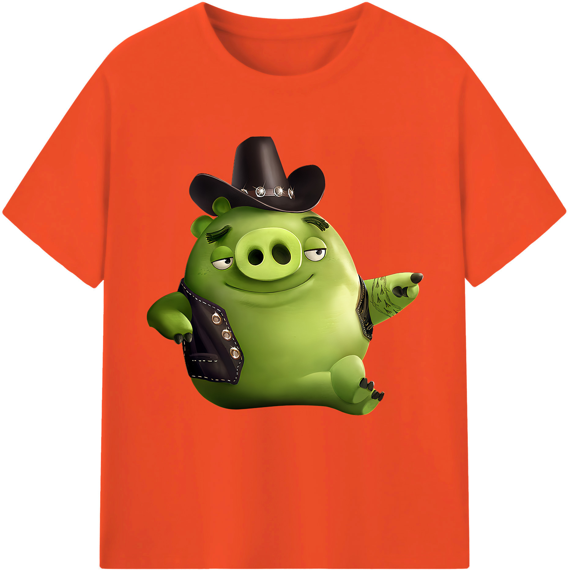（画像用） Angry Birds アングリーバード 綿100％半袖Tシャツ（フロントプリント）