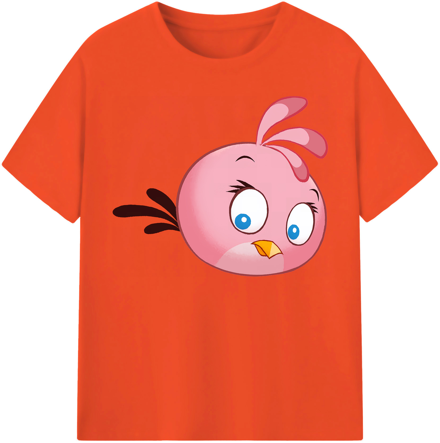 （画像用） Angry Birds アングリーバード 綿100％半袖Tシャツ（フロントプリント）