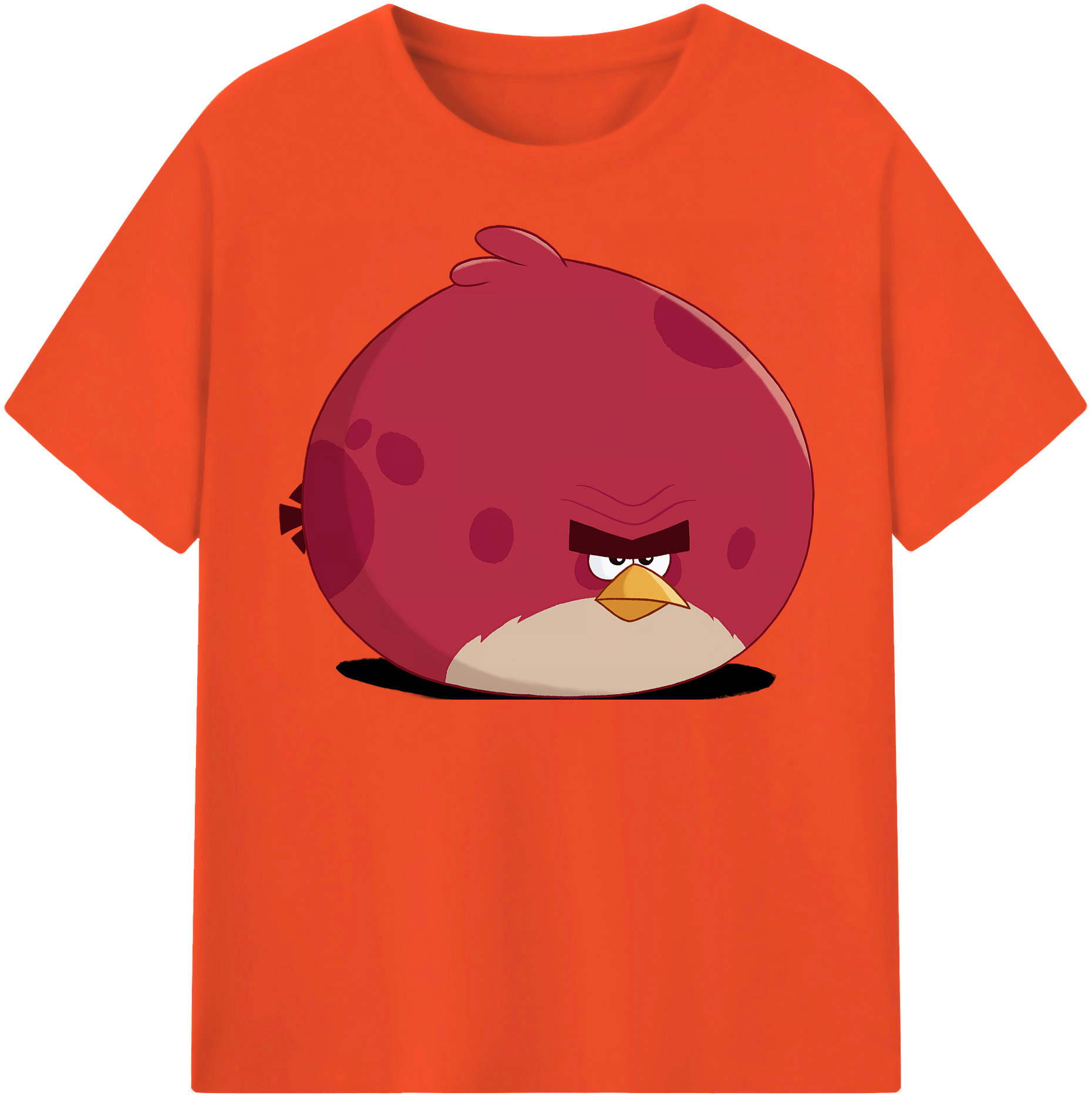 （画像用） Angry Birds アングリーバード 綿100％半袖Tシャツ（フロントプリント）