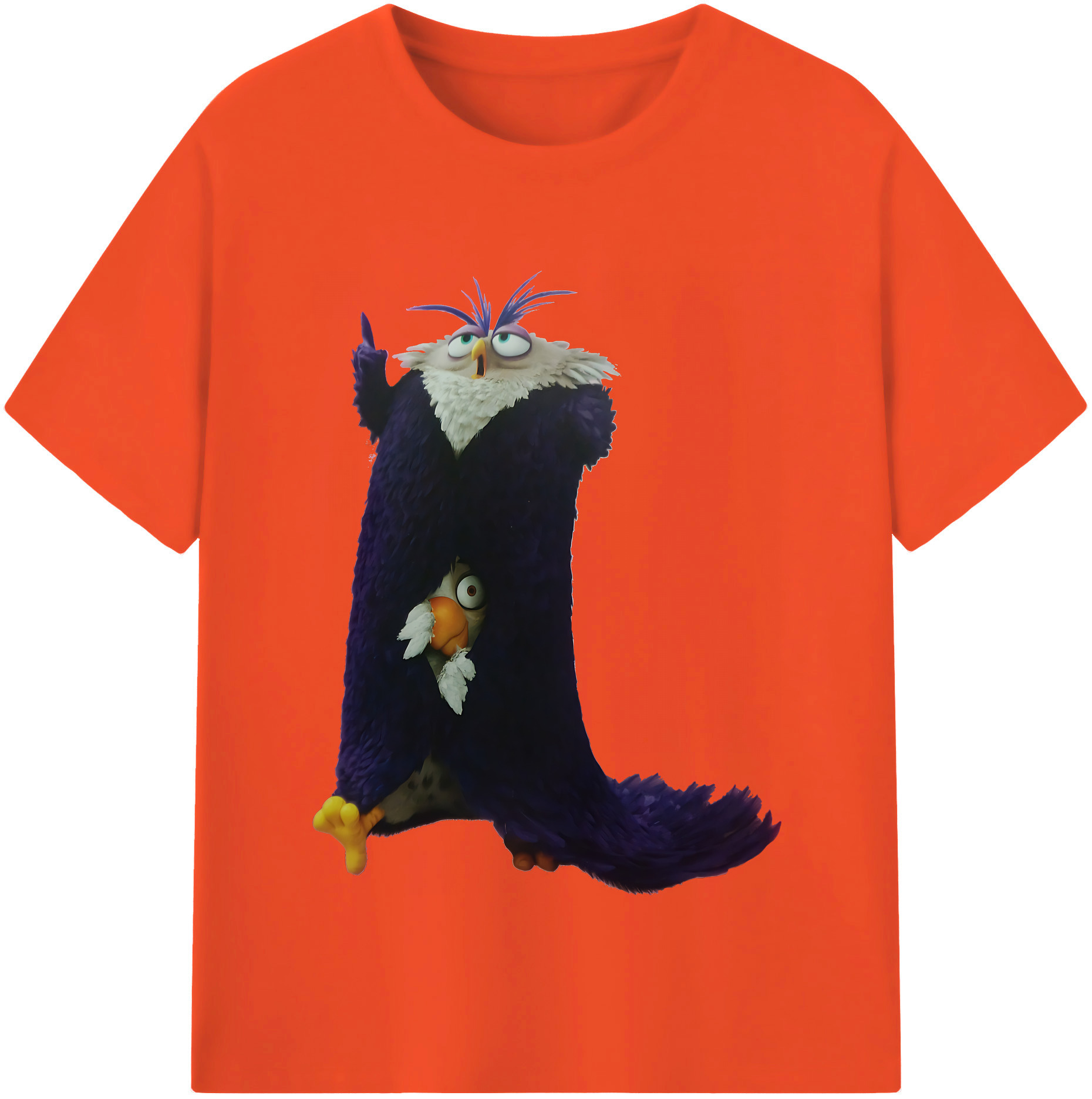 （画像用） Angry Birds アングリーバード 綿100％半袖Tシャツ（フロントプリント）