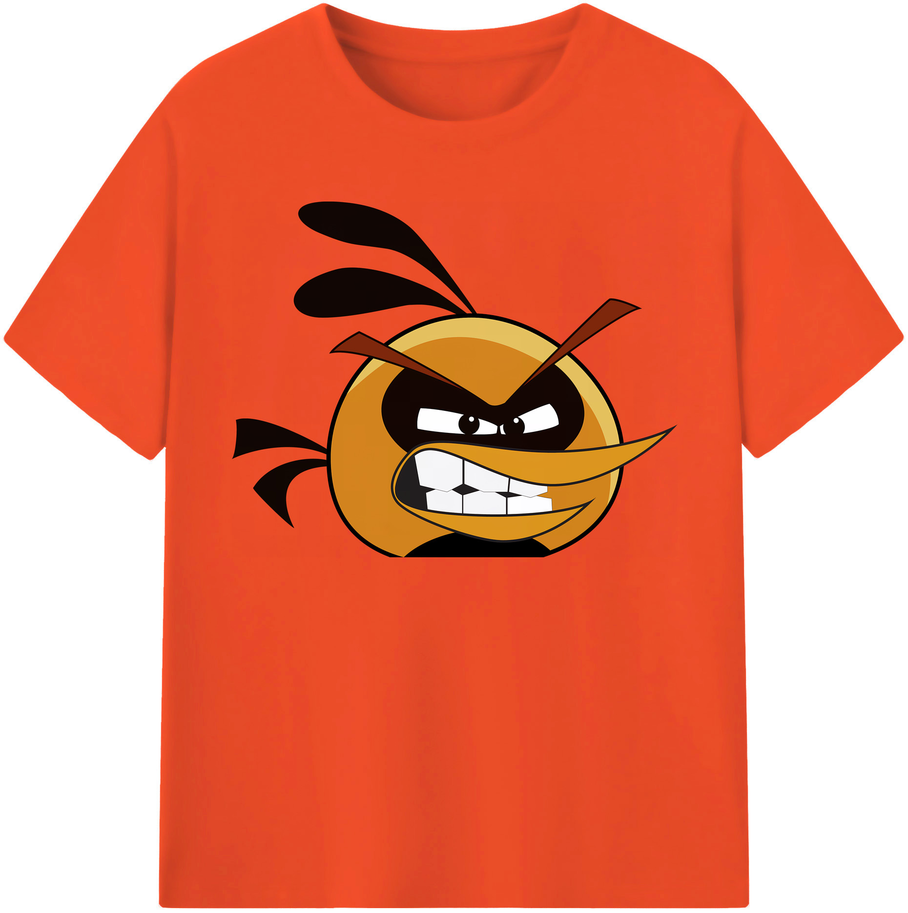 （画像用） Angry Birds アングリーバード 綿100％半袖Tシャツ（フロントプリント）