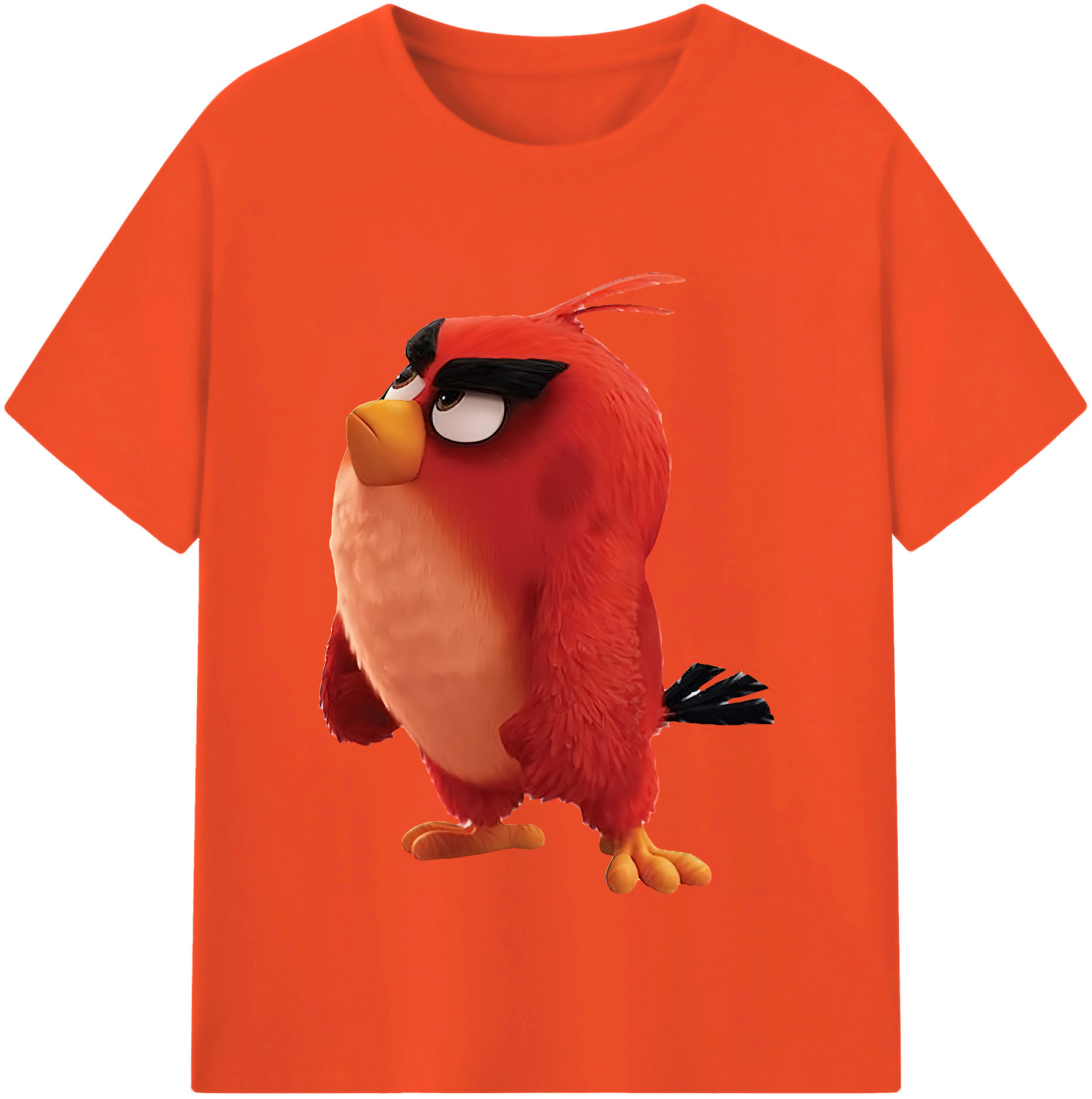 （画像用） Angry Birds アングリーバード 綿100％半袖Tシャツ（フロントプリント）