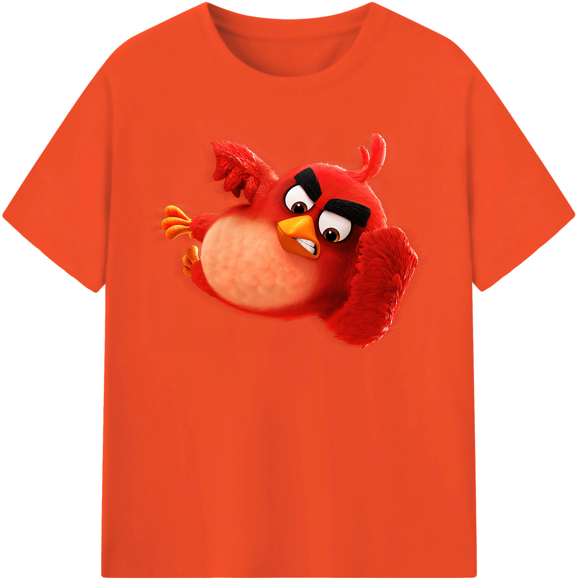 （画像用） Angry Birds アングリーバード 綿100％半袖Tシャツ（フロントプリント）