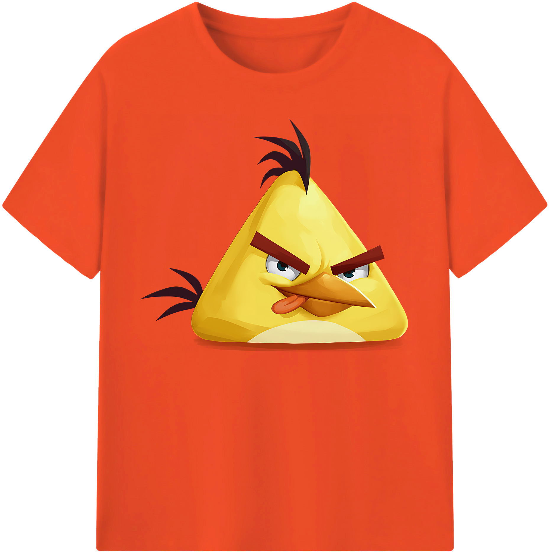（画像用） Angry Birds アングリーバード 綿100％半袖Tシャツ（フロントプリント）