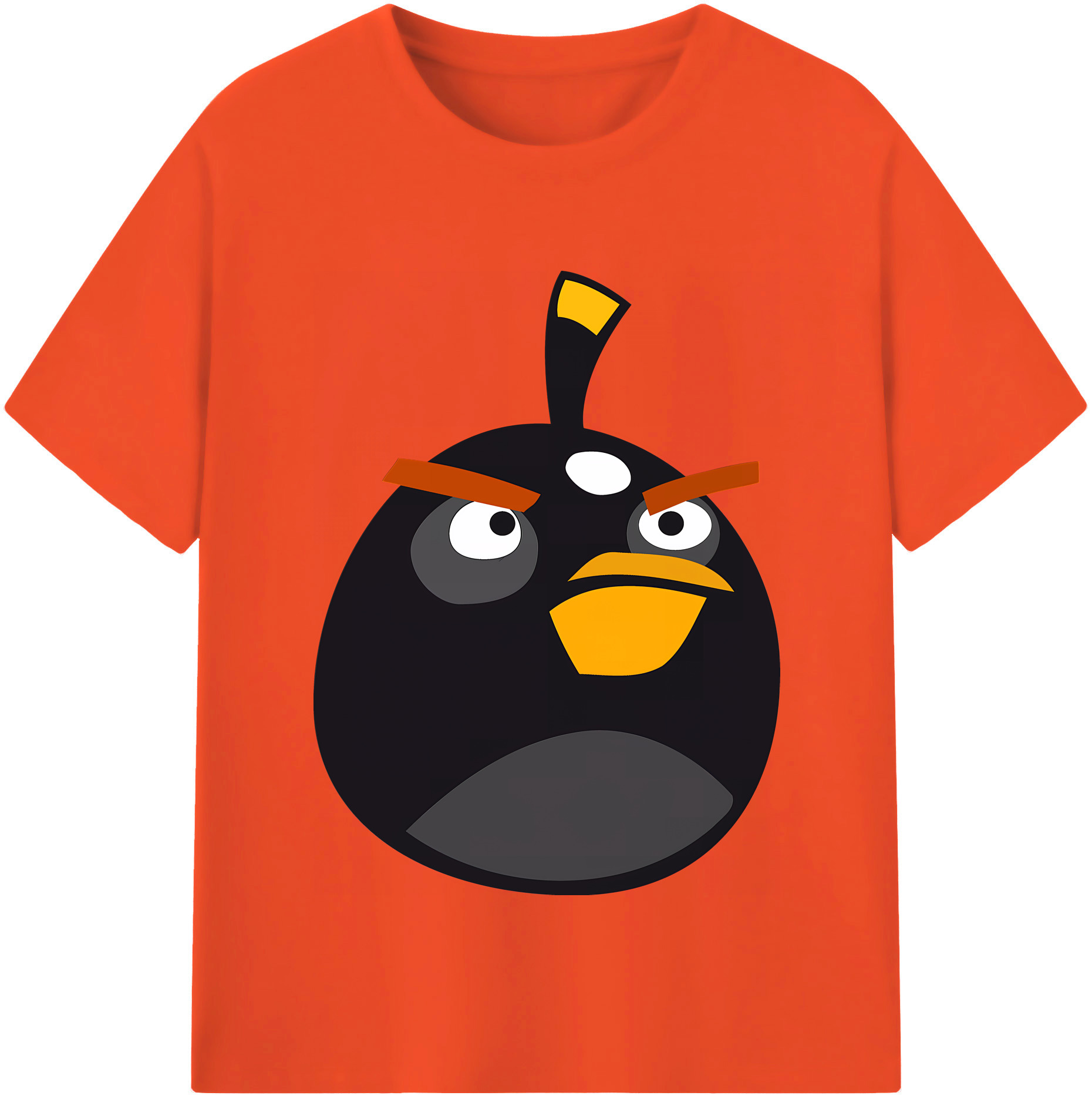 （画像用） Angry Birds アングリーバード 綿100％半袖Tシャツ（フロントプリント）