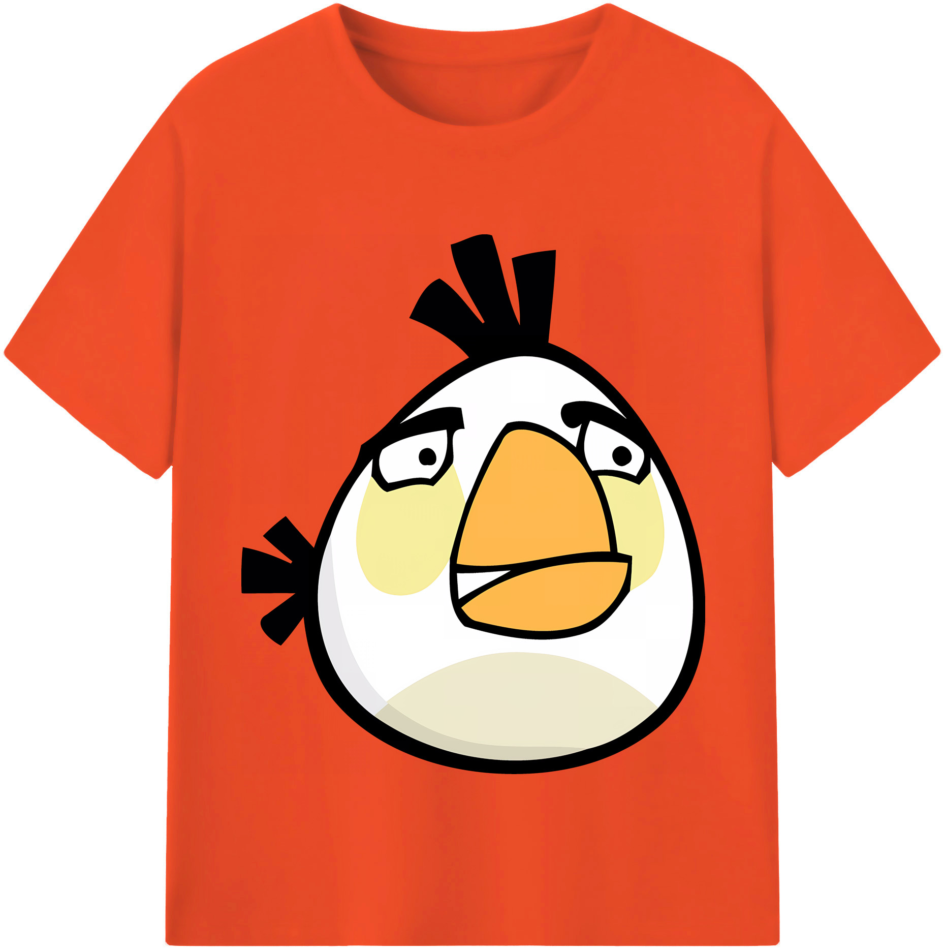 （画像用） Angry Birds アングリーバード 綿100％半袖Tシャツ（フロントプリント）