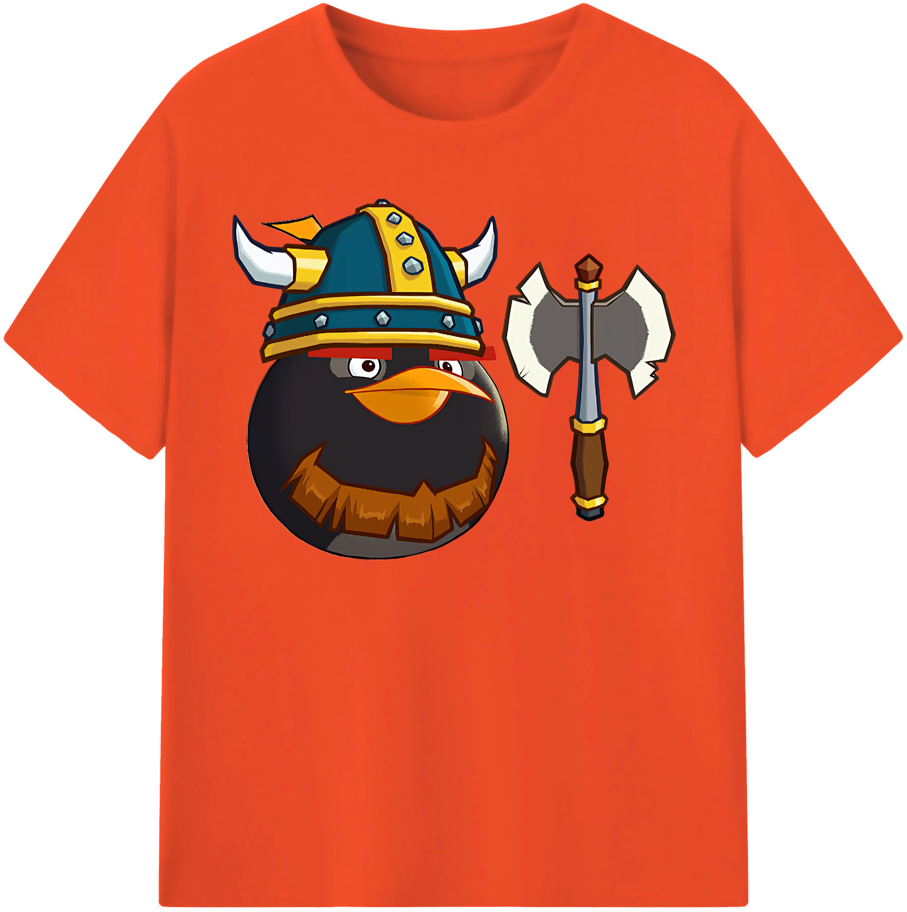 （画像用） Angry Birds アングリーバード 綿100％半袖Tシャツ（フロントプリント）