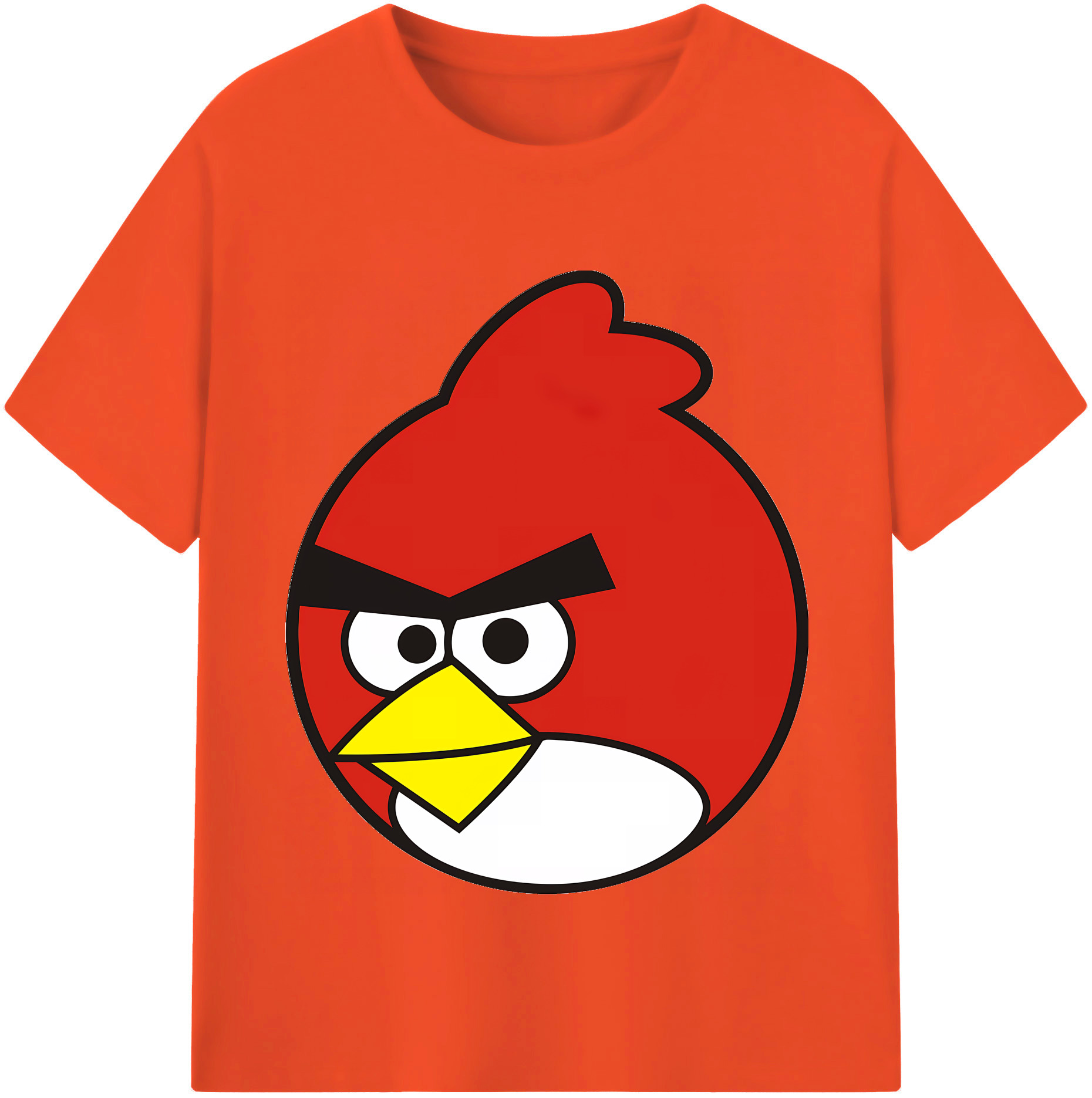 （画像用） Angry Birds アングリーバード 綿100％半袖Tシャツ（フロントプリント）