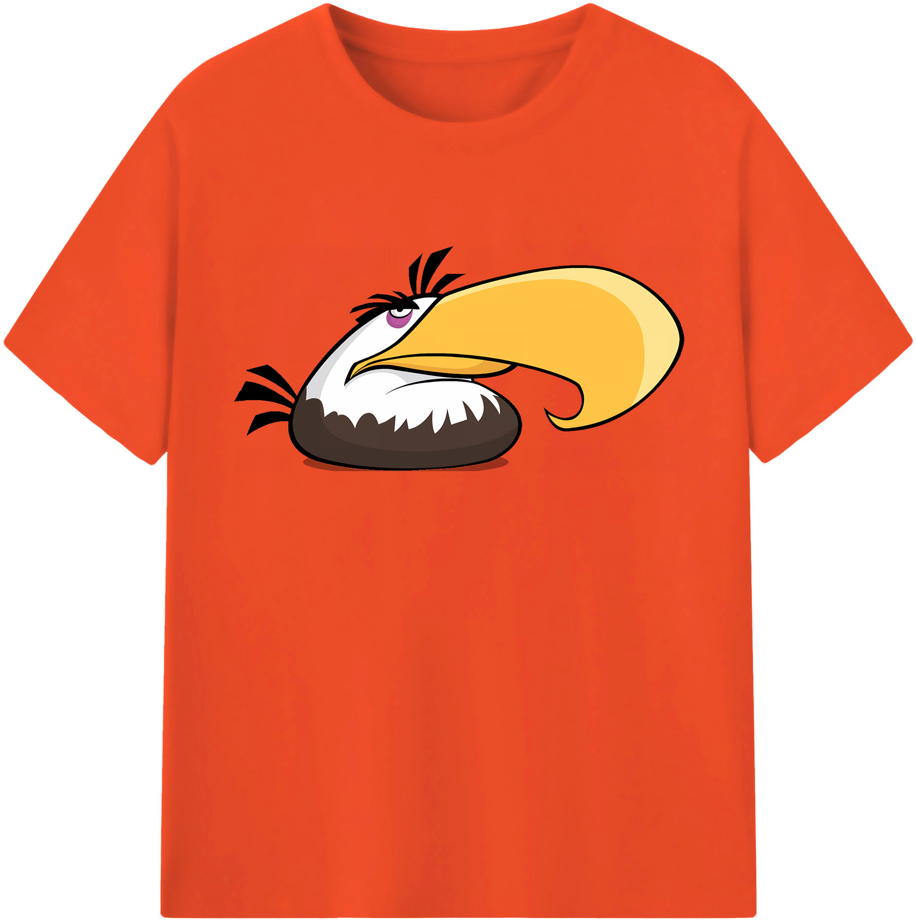 （画像用） Angry Birds アングリーバード 綿100％半袖Tシャツ（フロントプリント）
