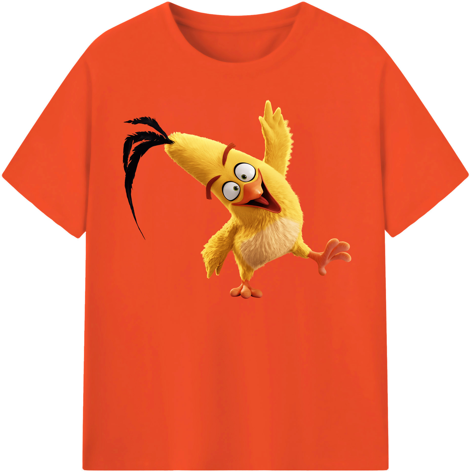 （画像用） Angry Birds アングリーバード 綿100％半袖Tシャツ（フロントプリント）