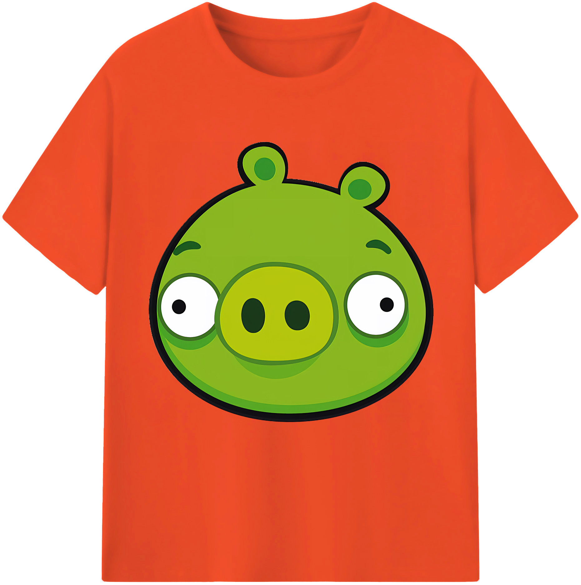 （画像用） Angry Birds アングリーバード 綿100％半袖Tシャツ（フロントプリント）