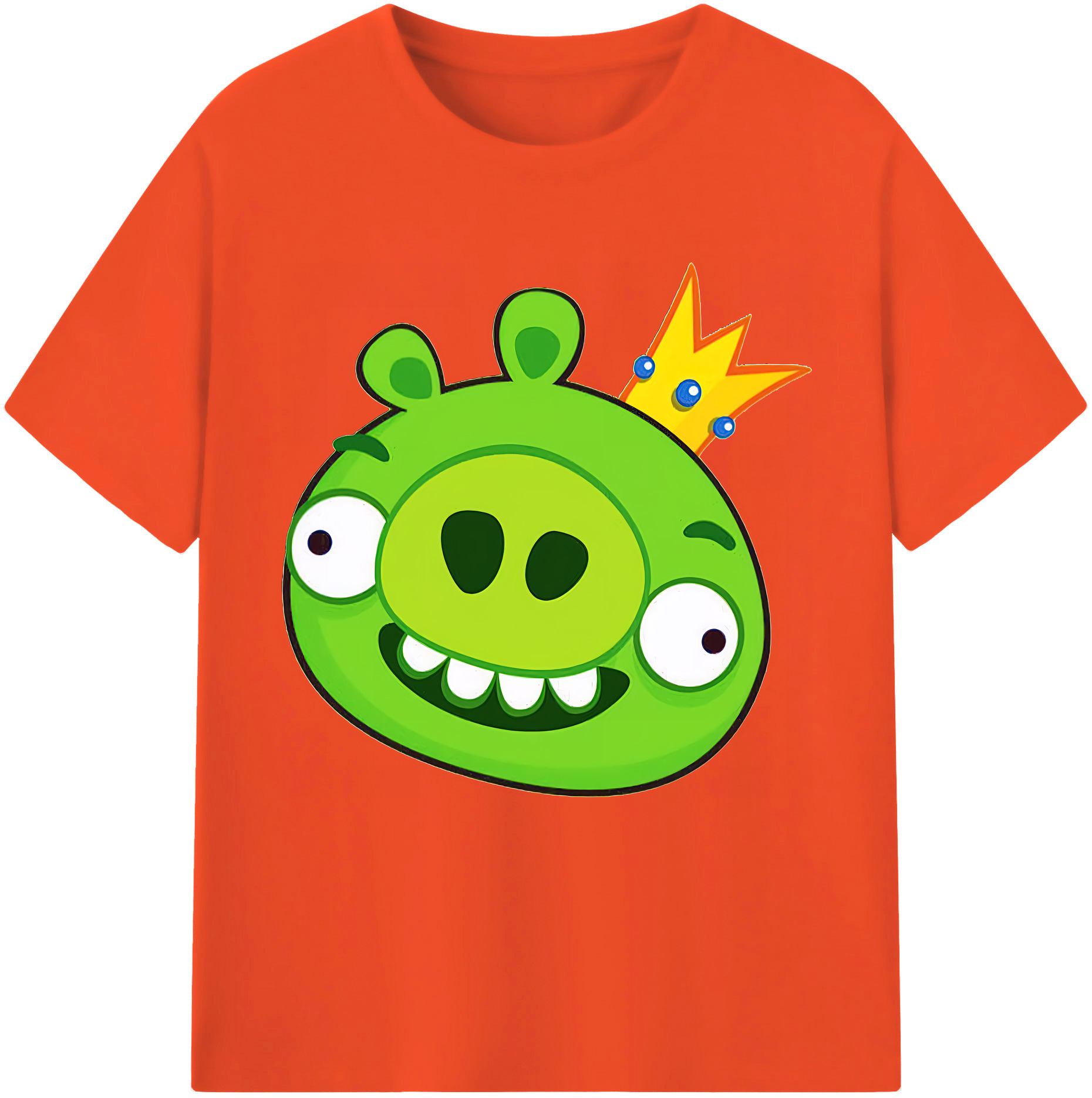 （画像用） Angry Birds アングリーバード 綿100％半袖Tシャツ（フロントプリント）