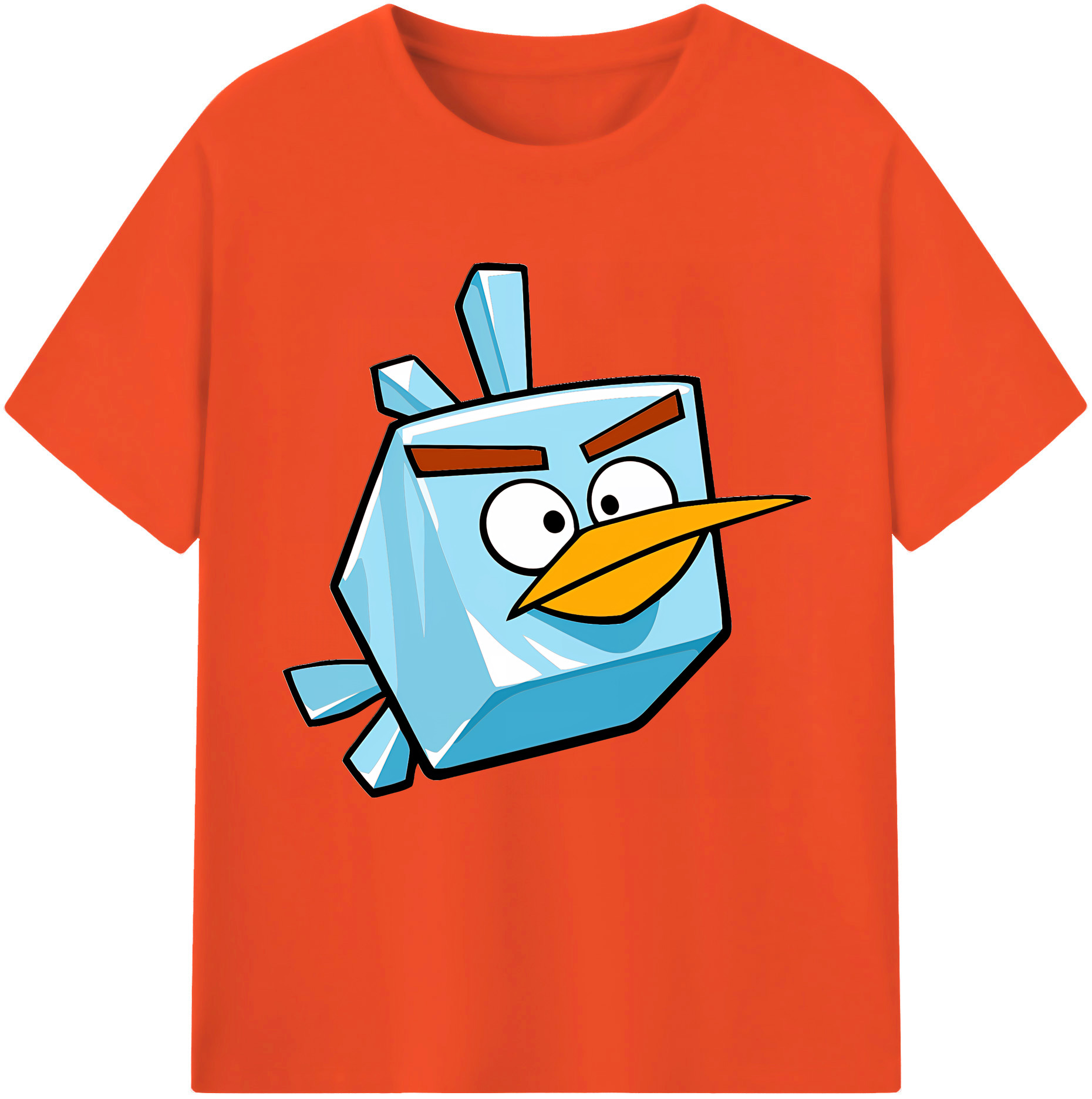 （画像用） Angry Birds アングリーバード 綿100％半袖Tシャツ（フロントプリント）