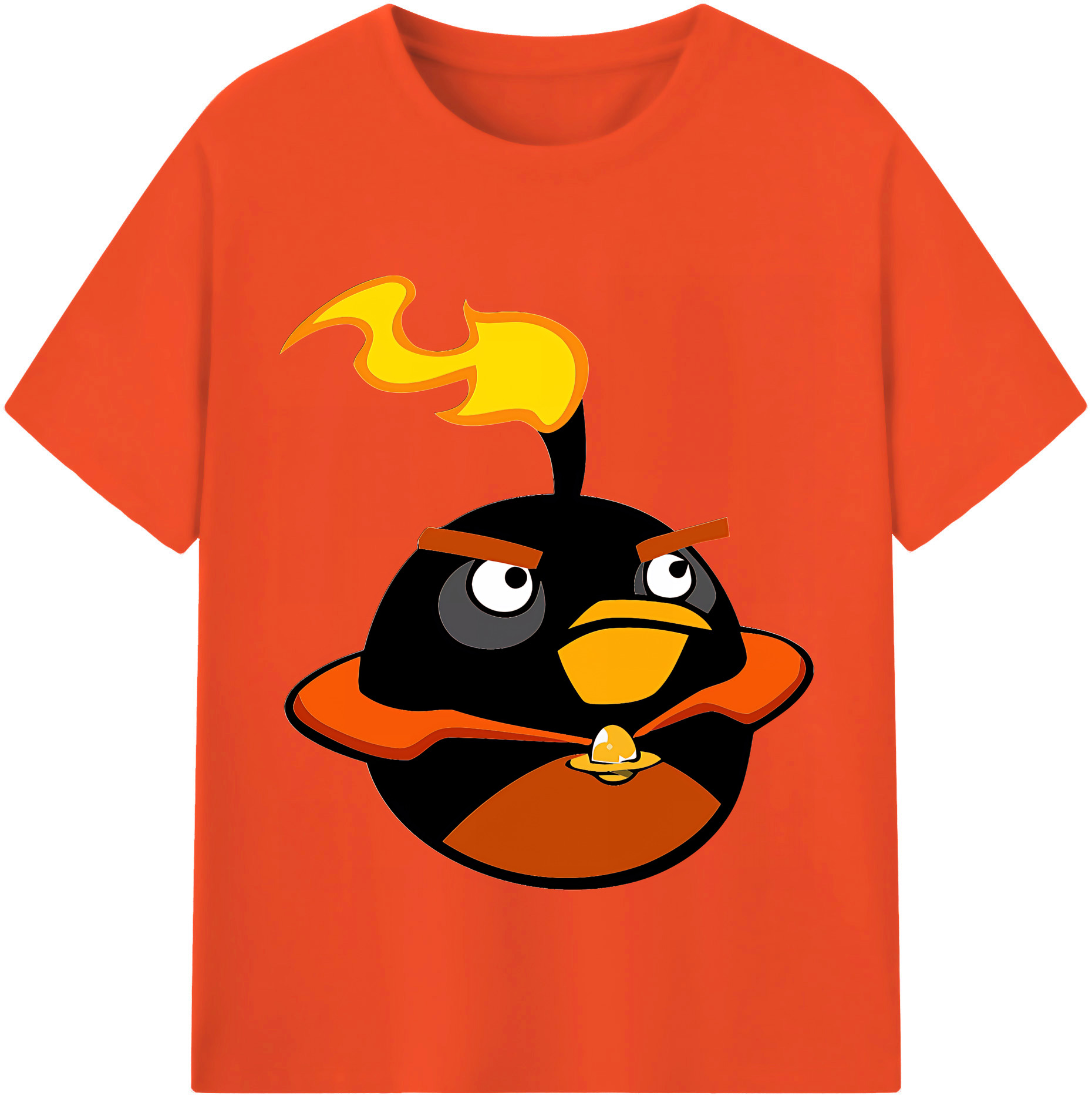 （画像用） Angry Birds アングリーバード 綿100％半袖Tシャツ（フロントプリント）