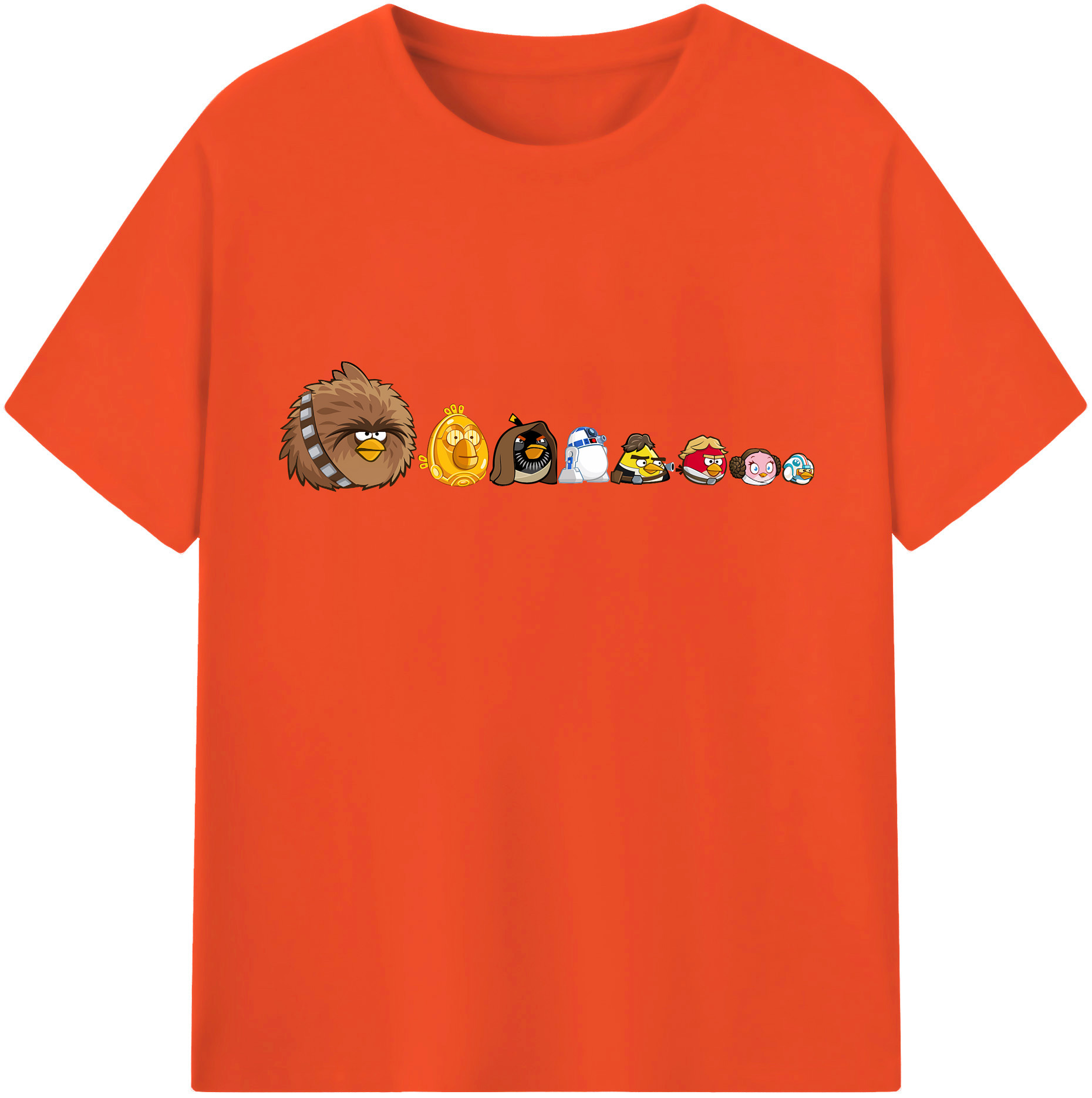 （画像用） Angry Birds アングリーバード 綿100％半袖Tシャツ（フロントプリント）