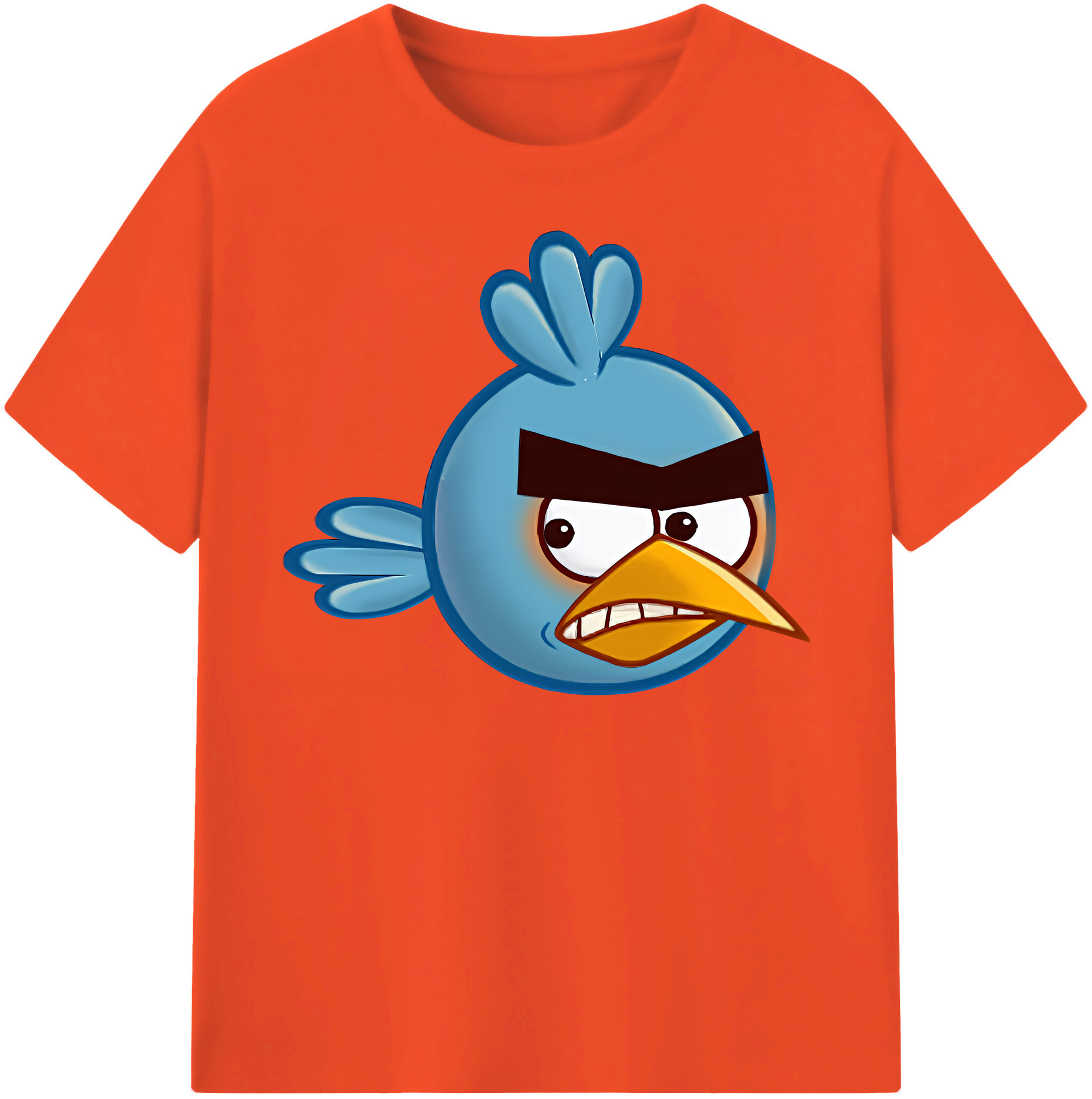 （画像用） Angry Birds アングリーバード 綿100％半袖Tシャツ（フロントプリント）