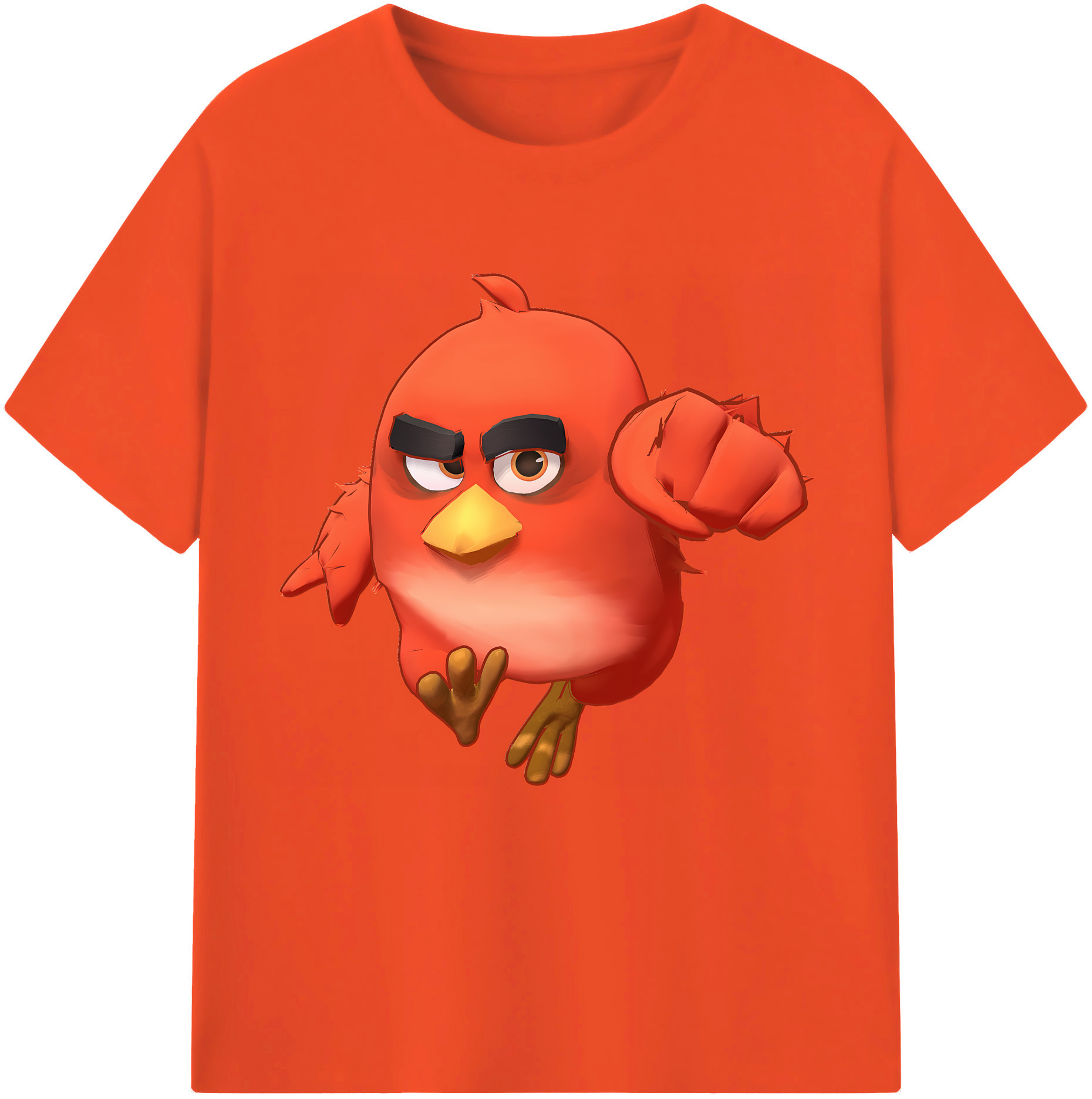（画像用） Angry Birds アングリーバード 綿100％半袖Tシャツ（フロントプリント）