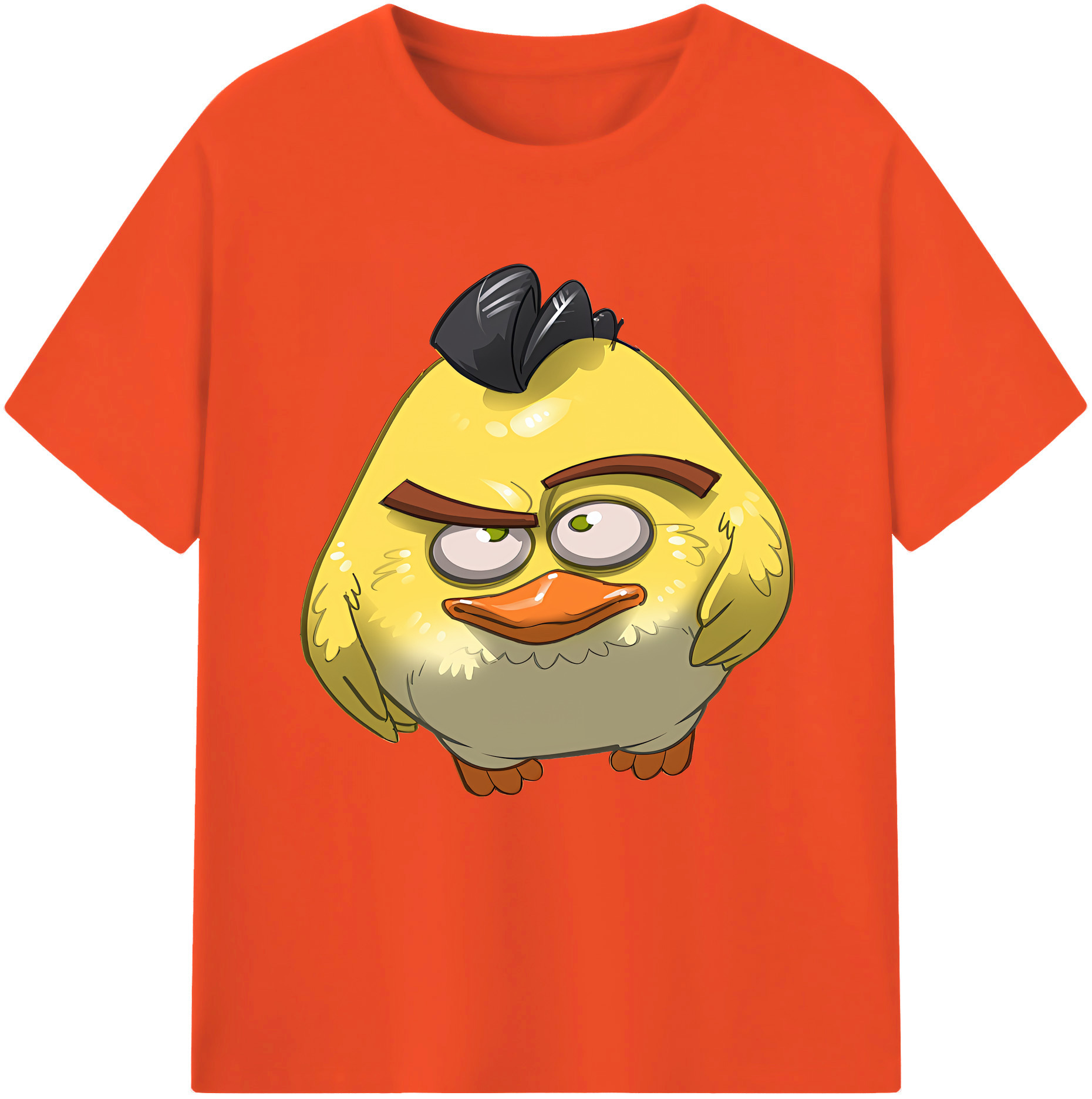 （画像用） Angry Birds アングリーバード 綿100％半袖Tシャツ（フロントプリント）