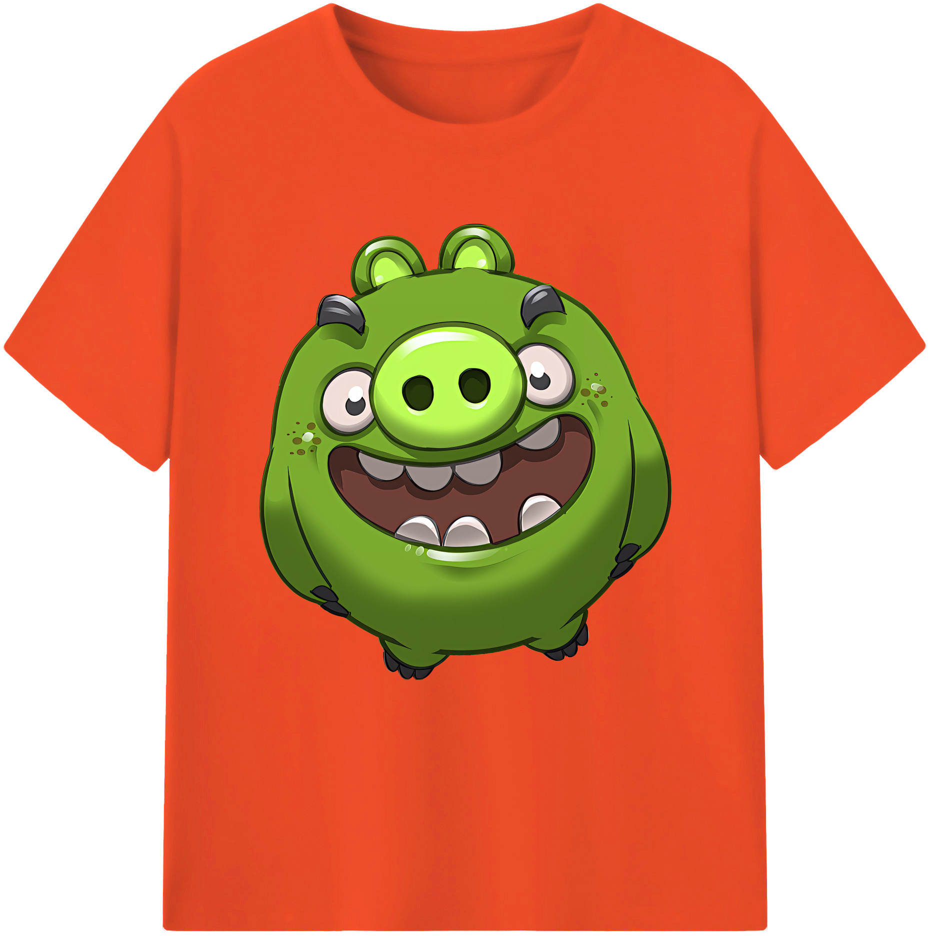 （画像用） Angry Birds アングリーバード 綿100％半袖Tシャツ（フロントプリント）