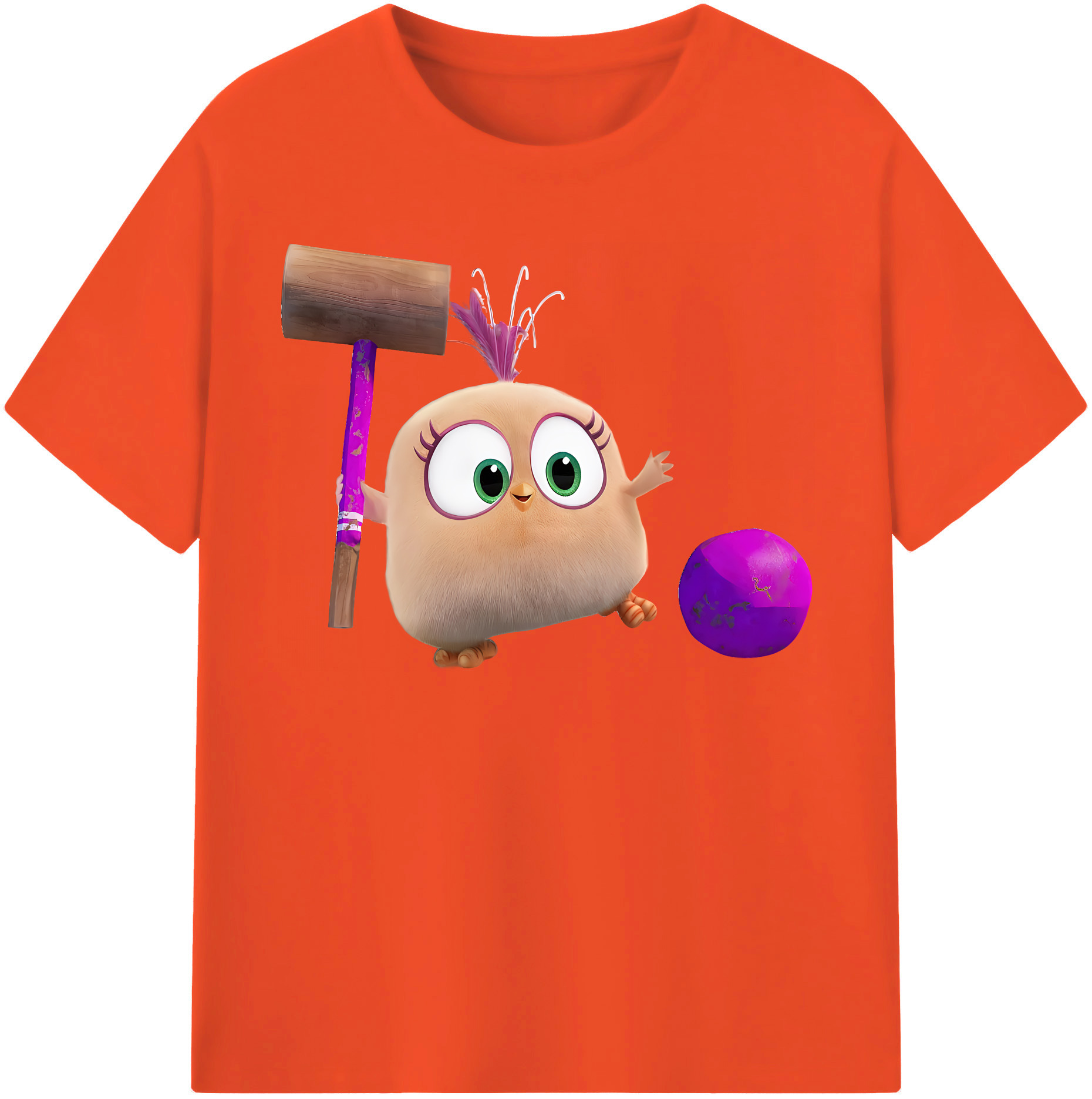 （画像用） Angry Birds アングリーバード 綿100％半袖Tシャツ（フロントプリント）