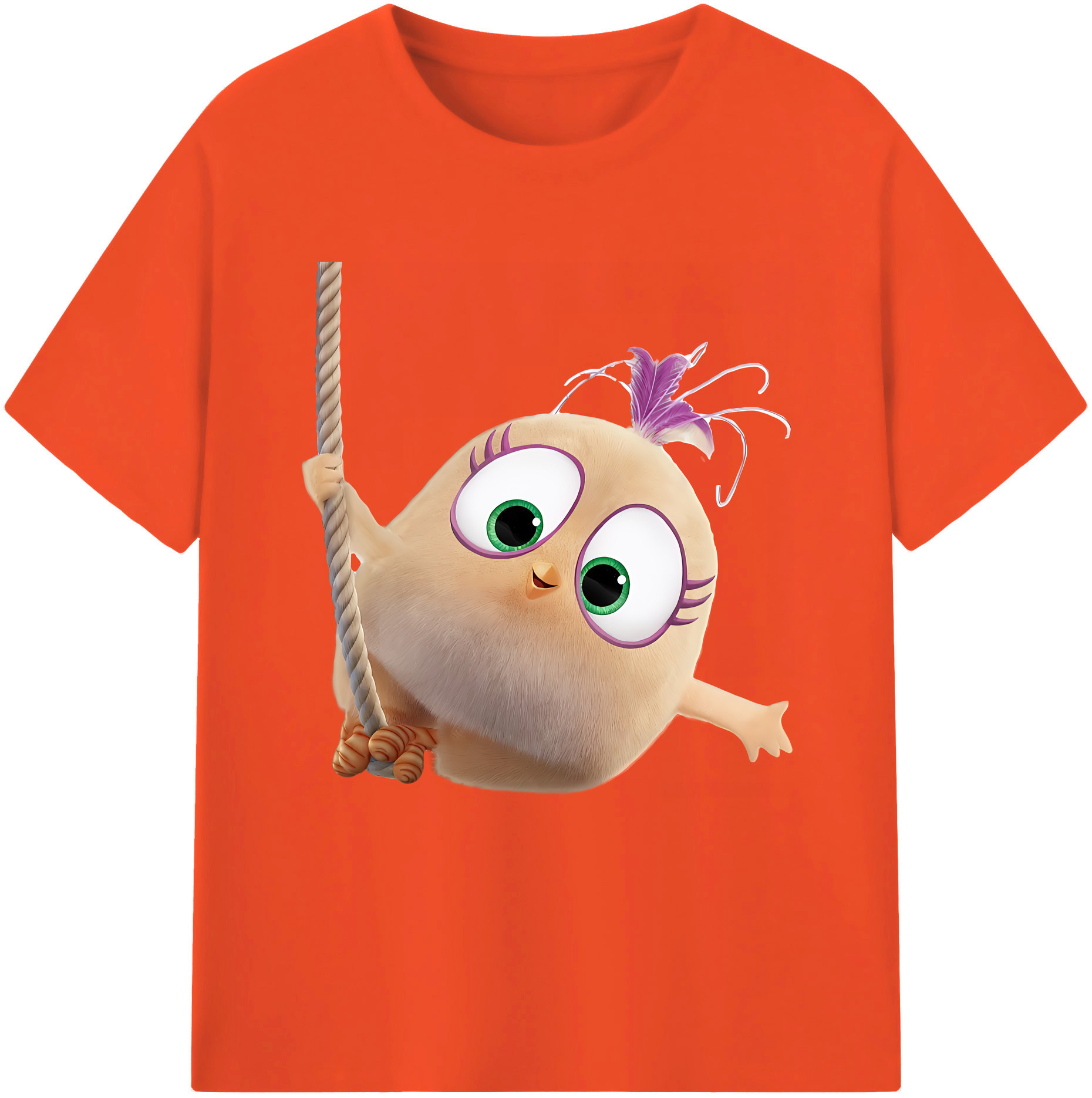 （画像用） Angry Birds アングリーバード 綿100％半袖Tシャツ（フロントプリント）