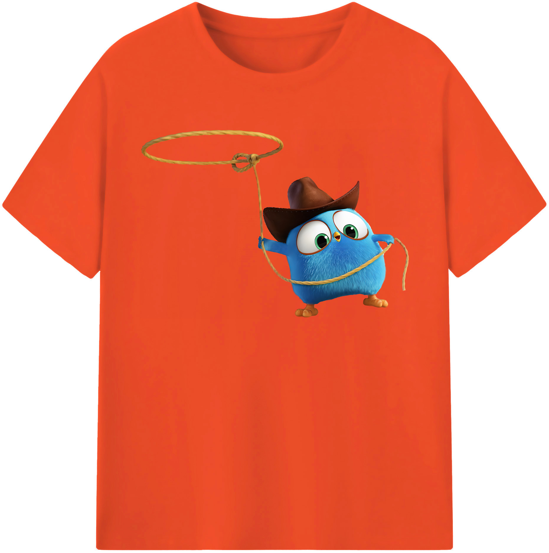 （画像用） Angry Birds アングリーバード 綿100％半袖Tシャツ（フロントプリント）