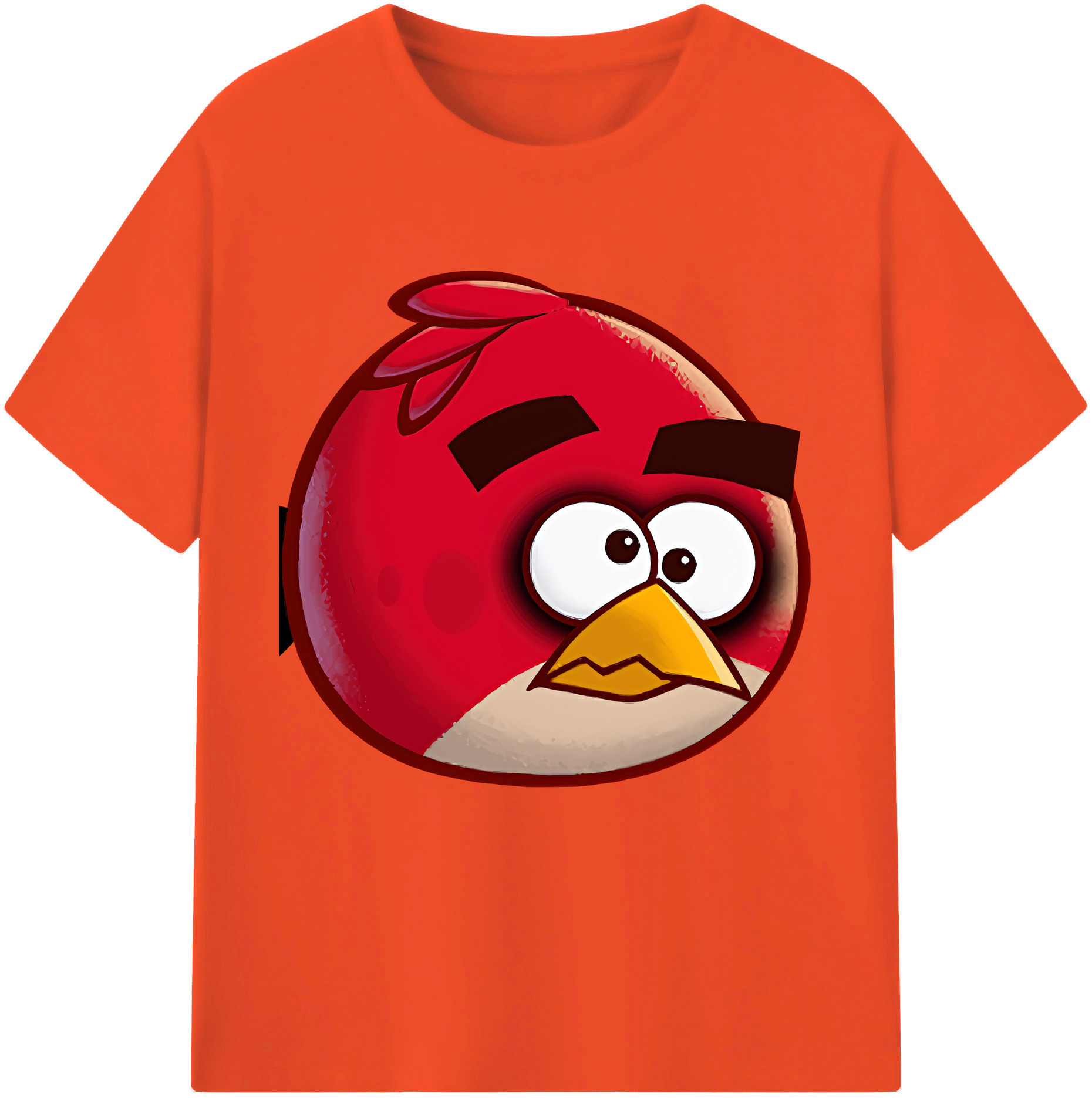 （画像用） Angry Birds アングリーバード 綿100％半袖Tシャツ（フロントプリント）
