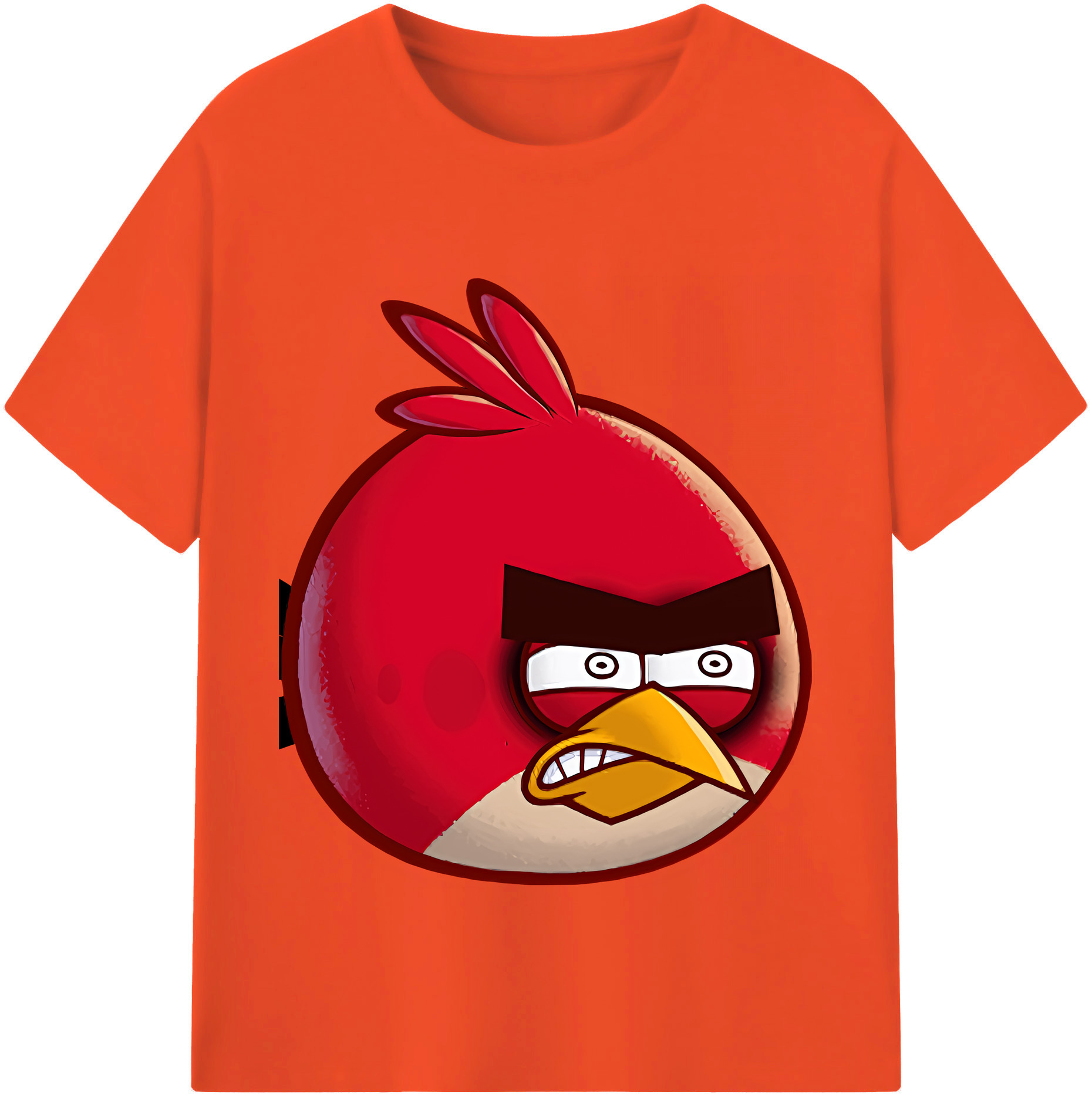 （画像用） Angry Birds アングリーバード 綿100％半袖Tシャツ（フロントプリント）