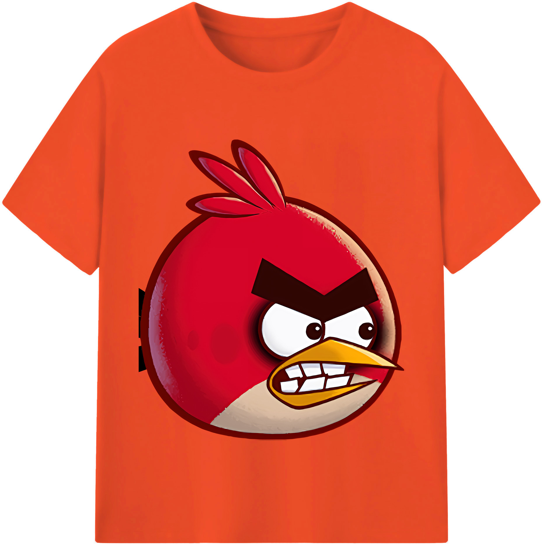 （画像用） Angry Birds アングリーバード 綿100％半袖Tシャツ（フロントプリント）