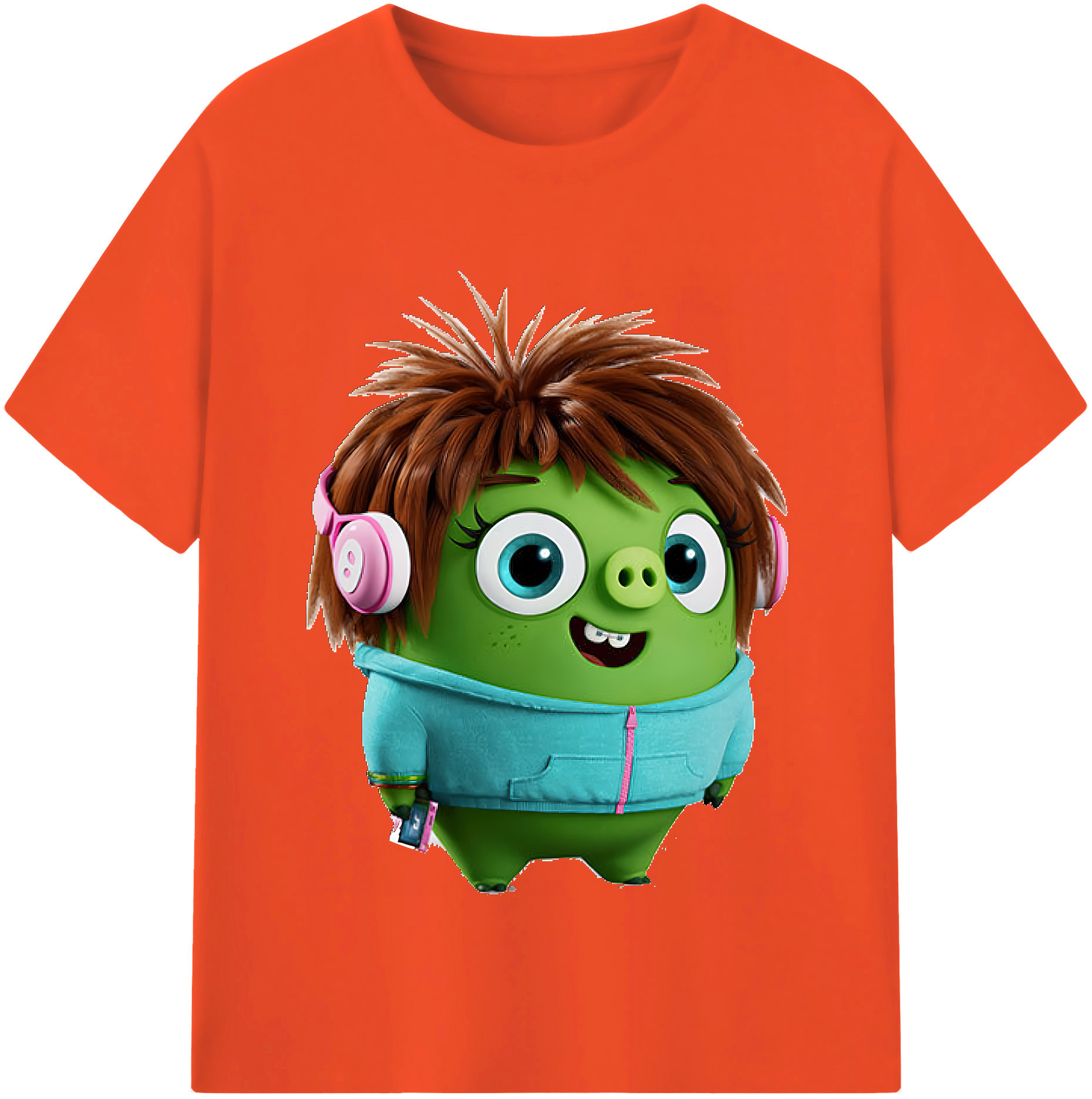 （画像用） Angry Birds アングリーバード 綿100％半袖Tシャツ（フロントプリント）