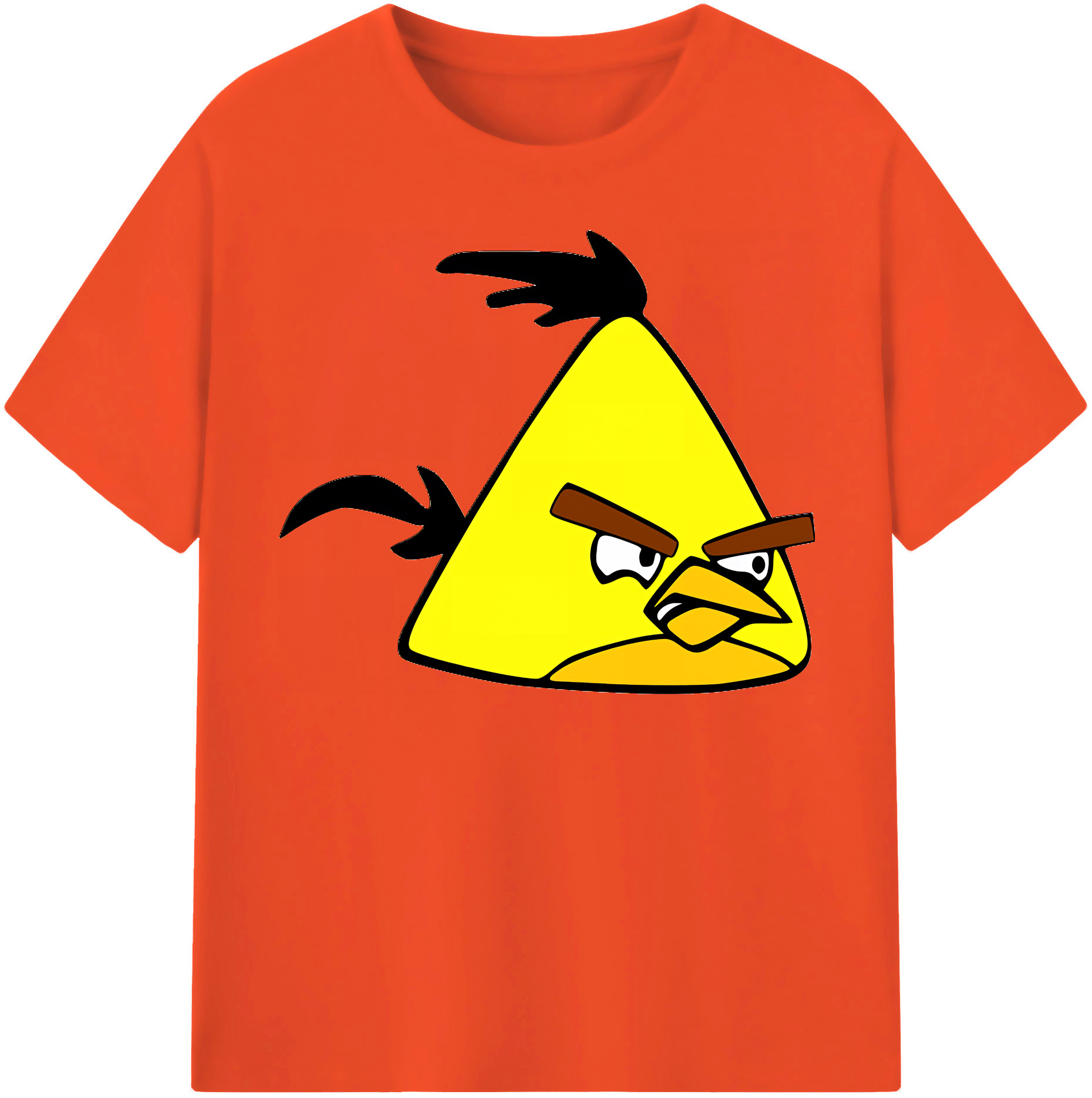 （画像用） Angry Birds アングリーバード 綿100％半袖Tシャツ（フロントプリント）