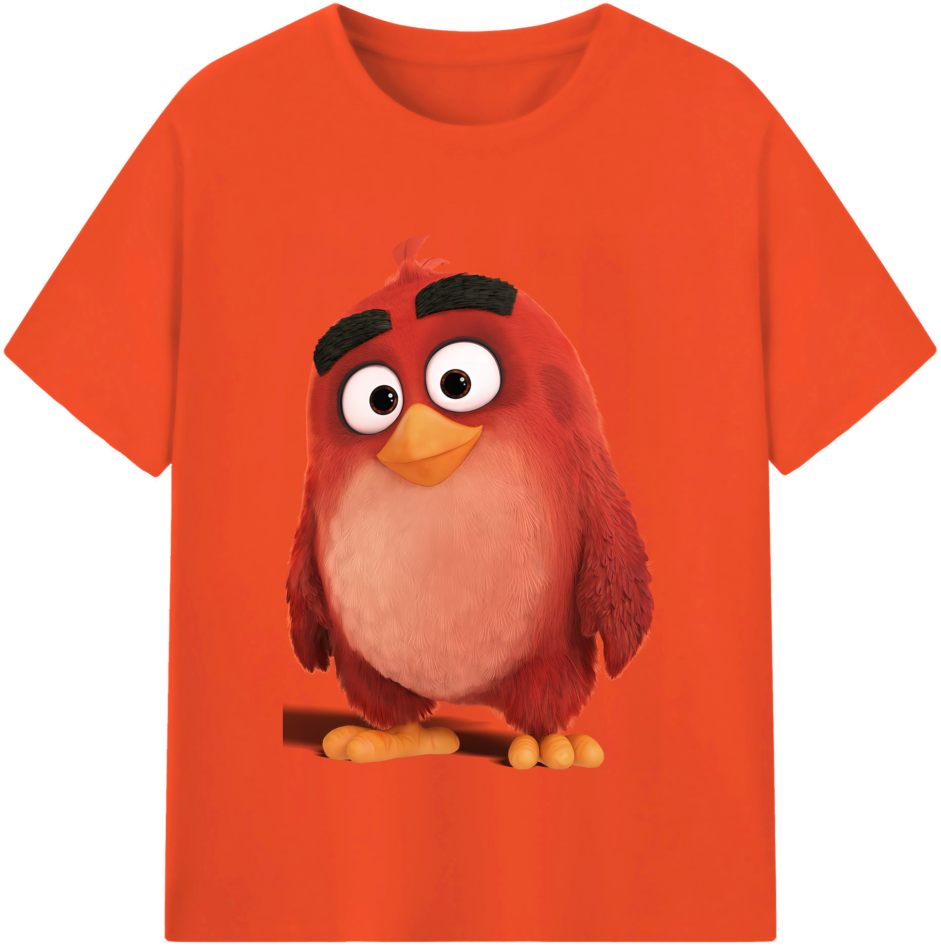 （画像用） Angry Birds アングリーバード 綿100％半袖Tシャツ（フロントプリント）