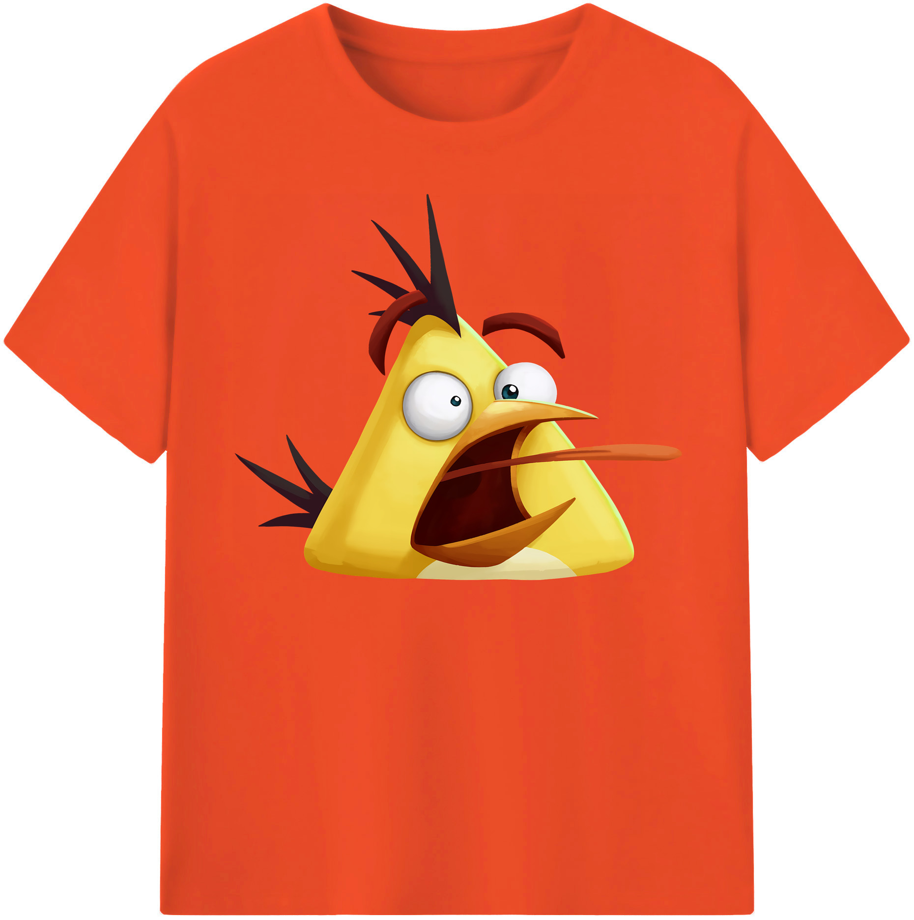 （画像用） Angry Birds アングリーバード 綿100％半袖Tシャツ（フロントプリント）