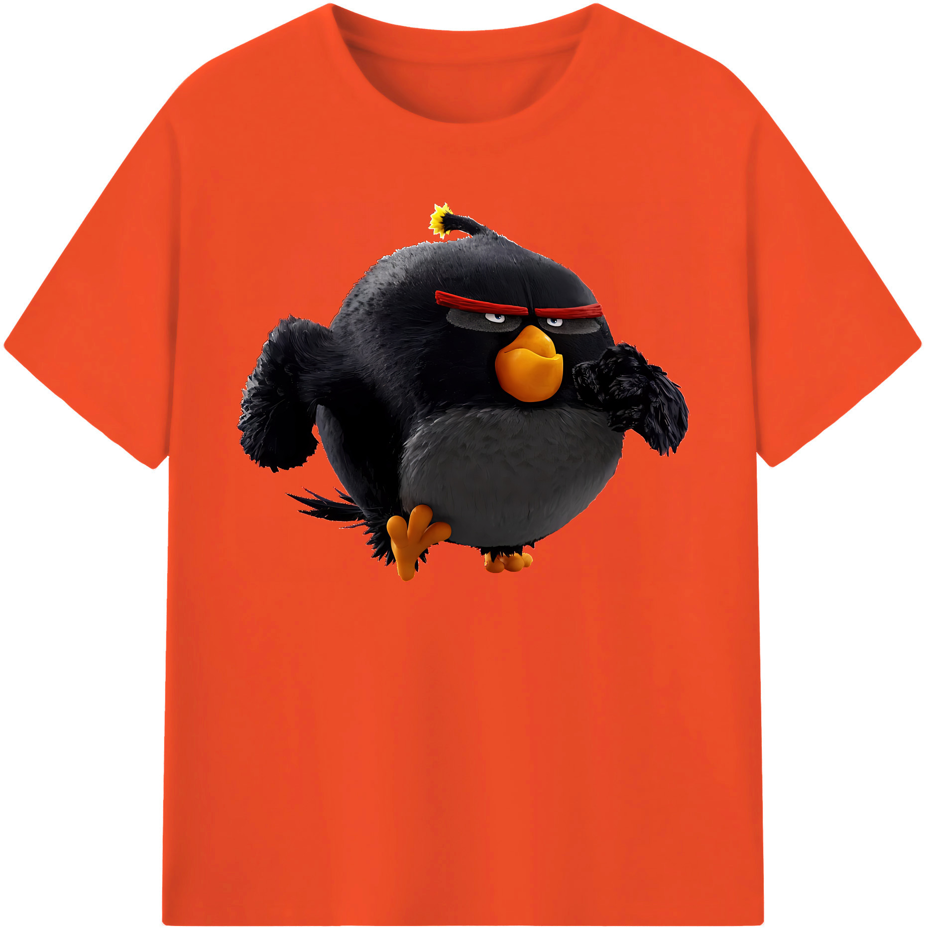 （画像用） Angry Birds アングリーバード 綿100％半袖Tシャツ（フロントプリント）
